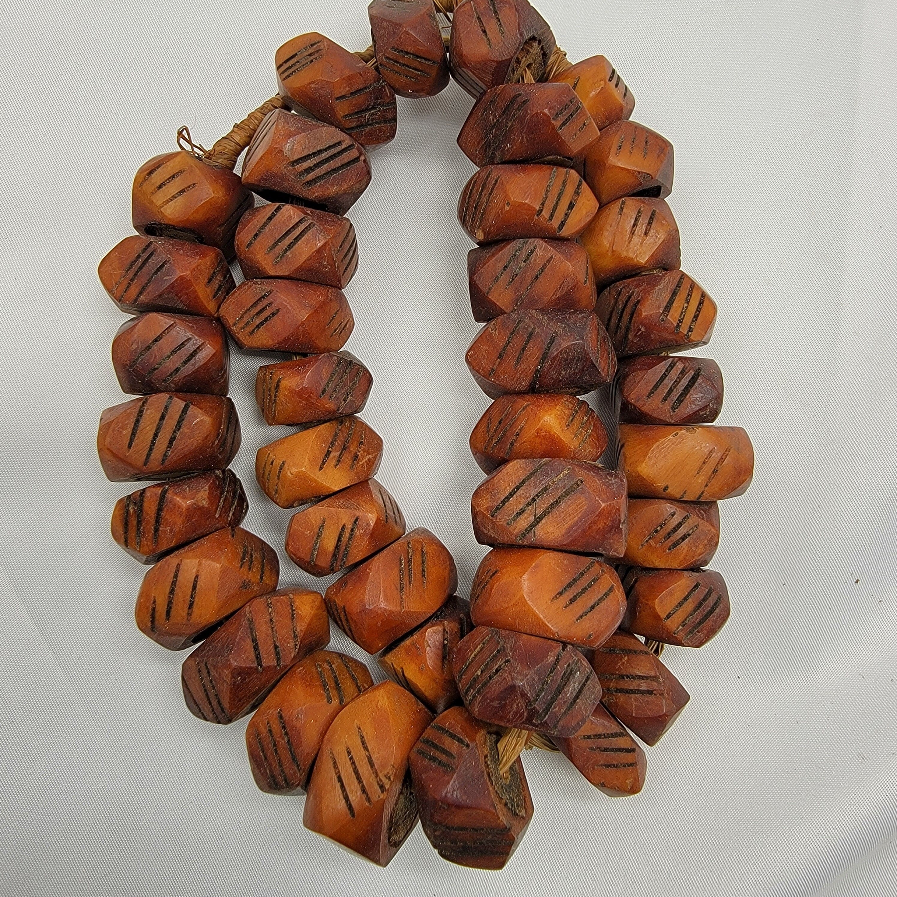 Diamond Bone Beads, African Beads, Batik Bone