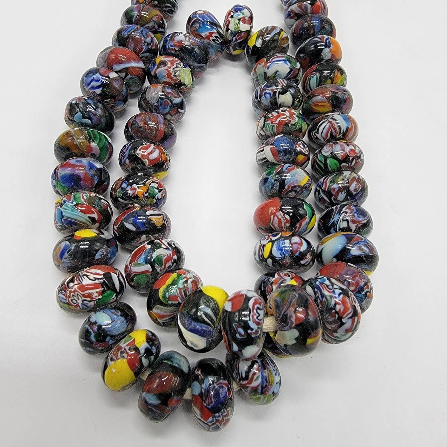 Oval Millefiori Beads