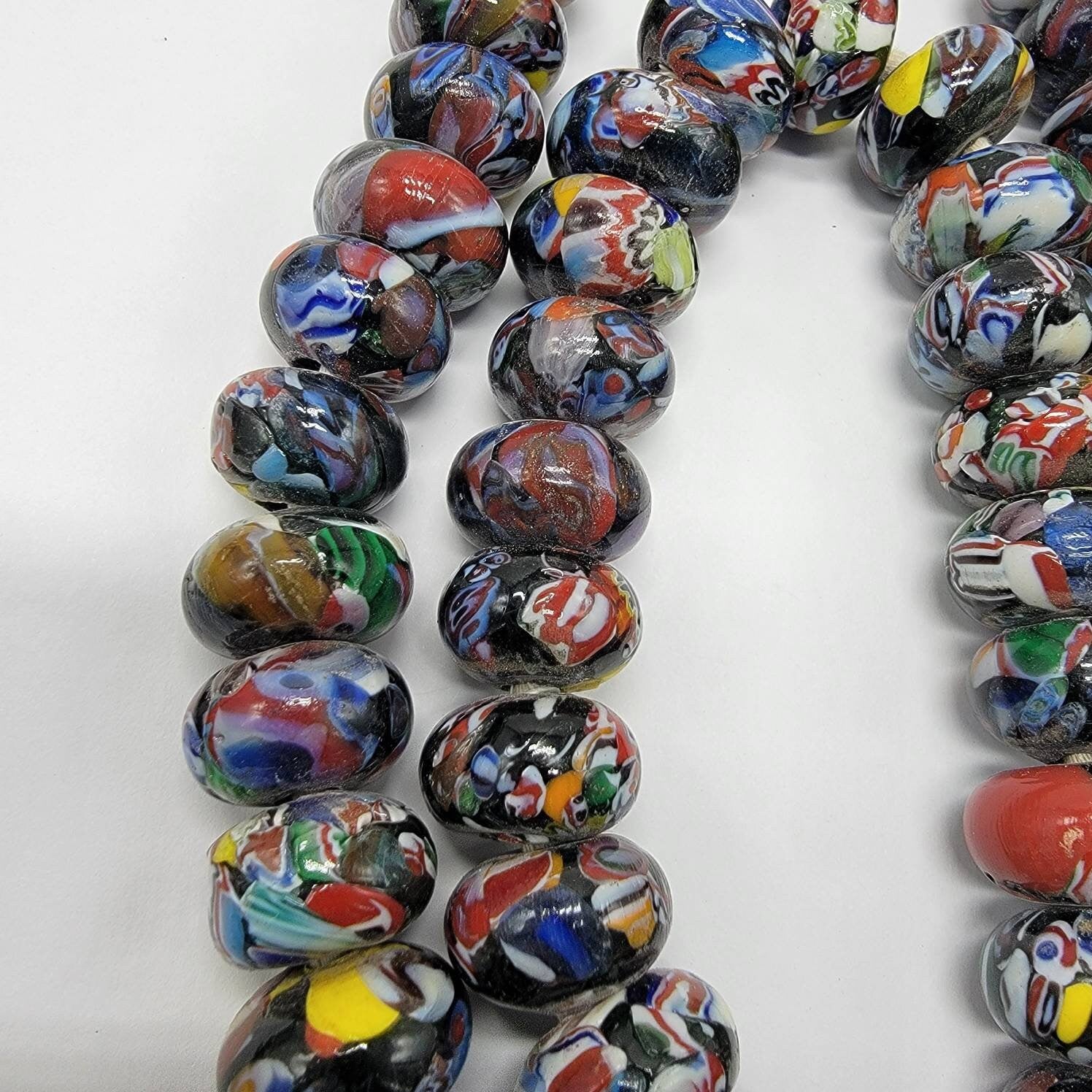 Oval Millefiori Beads