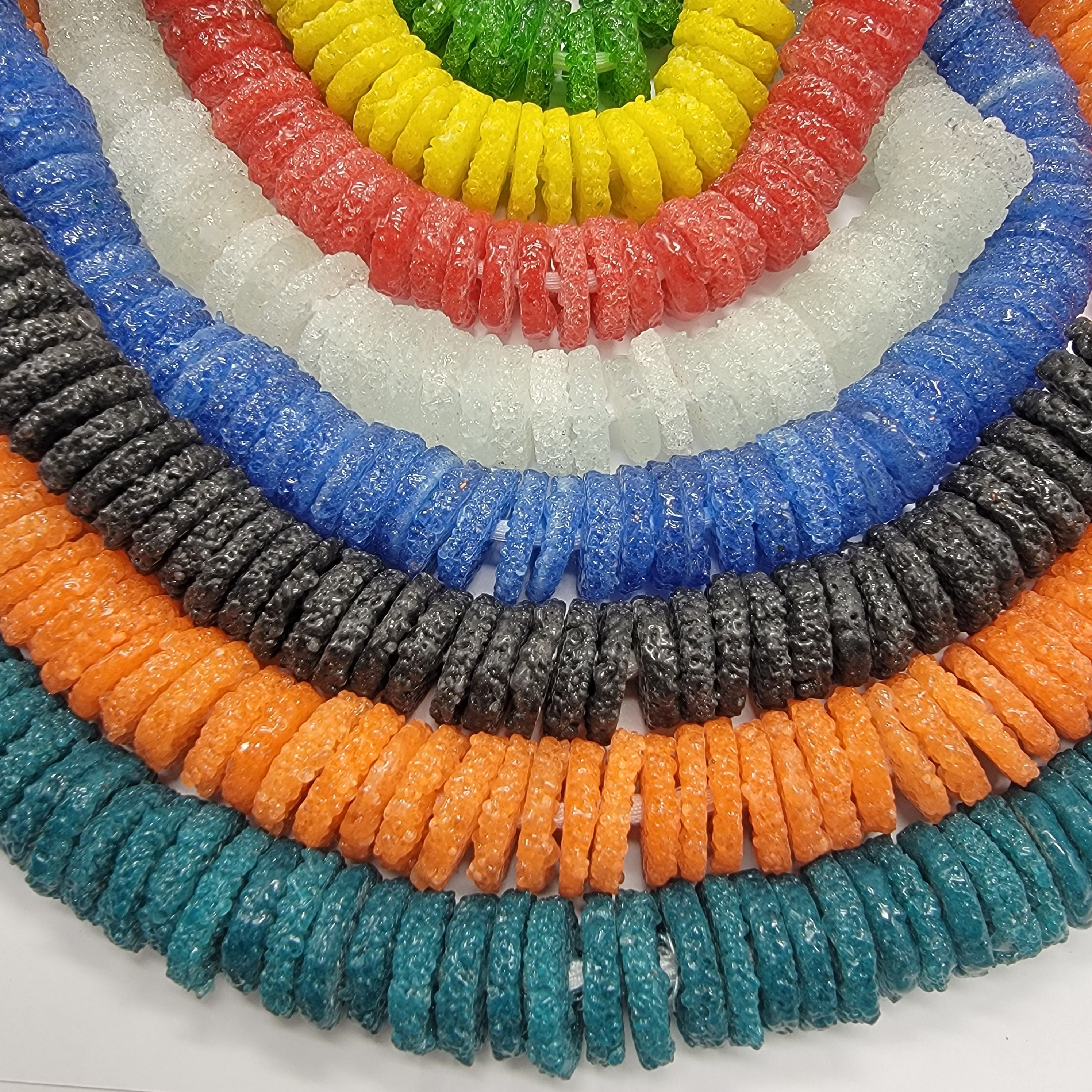 Sugar Spacer Beads, Recycled African Beads