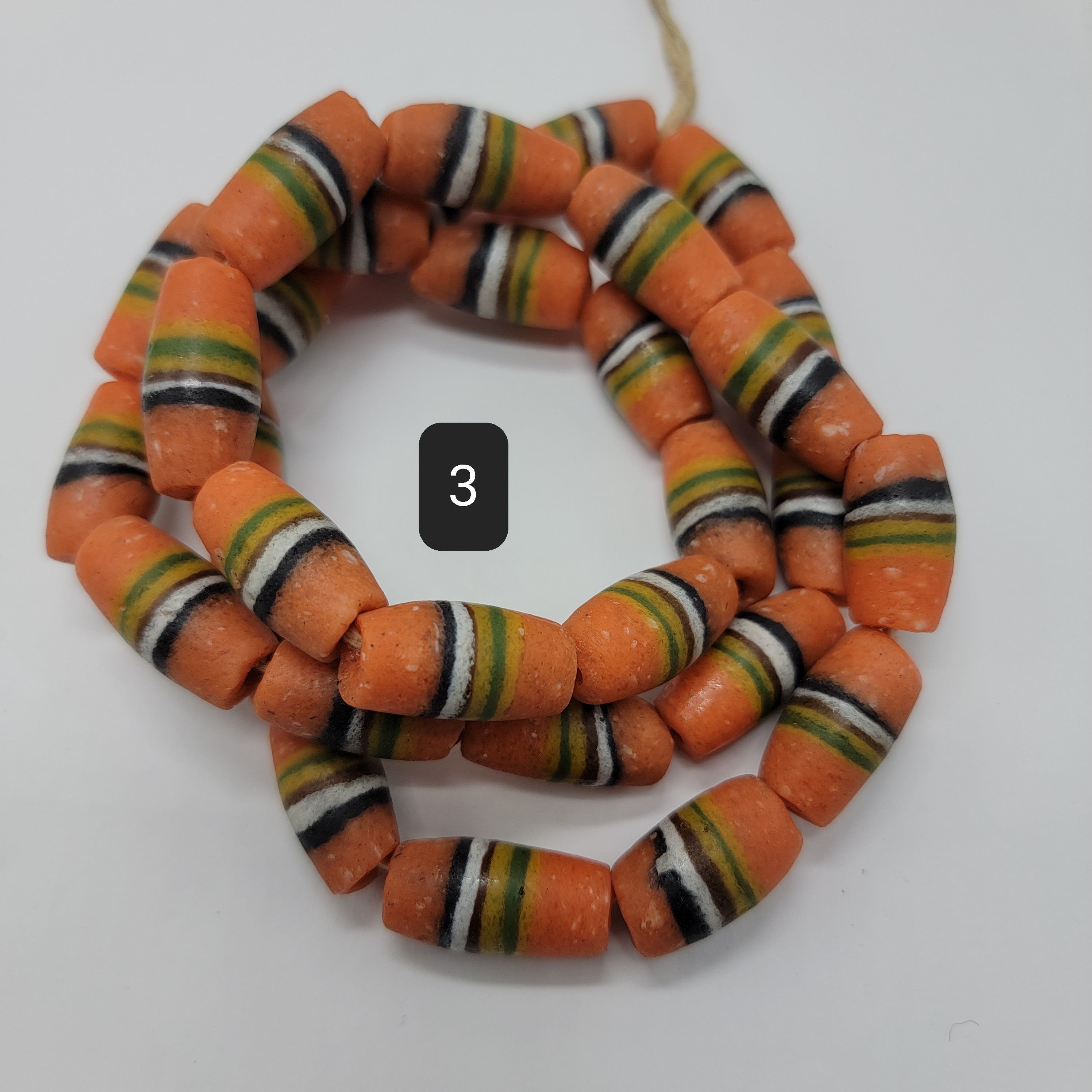 Ghana Bi-cone Beads, African Beads