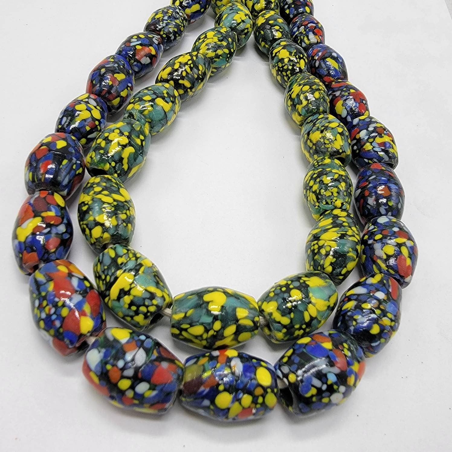 Barrel Indian Glass Beads