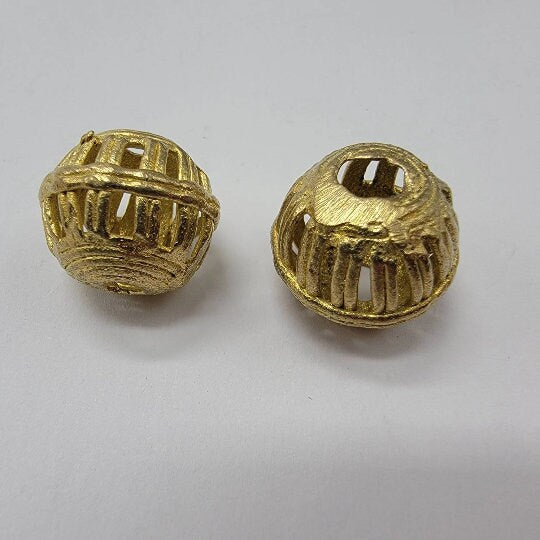 African Brass Beads, Cage Brass