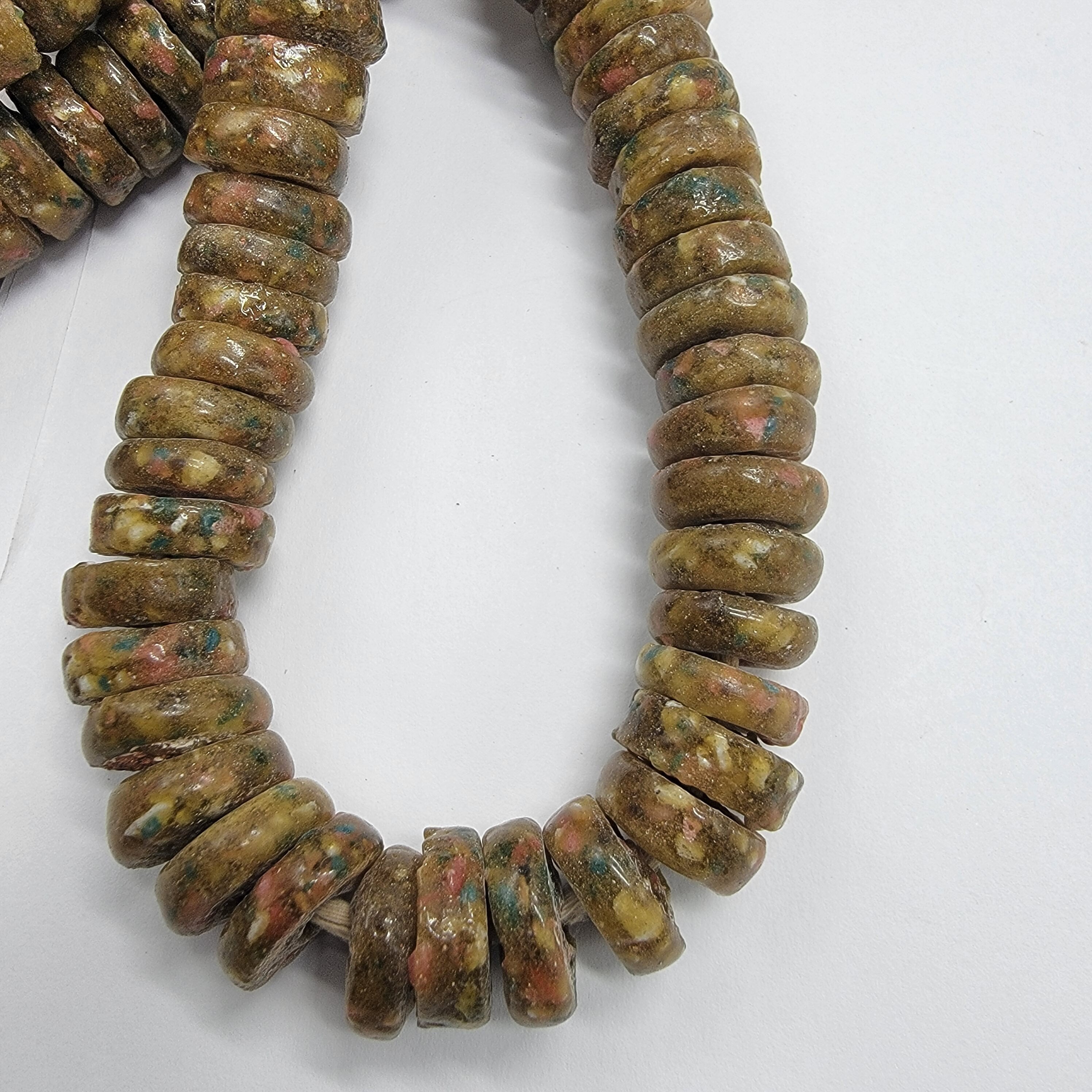 Brown Marble Spacer Beads