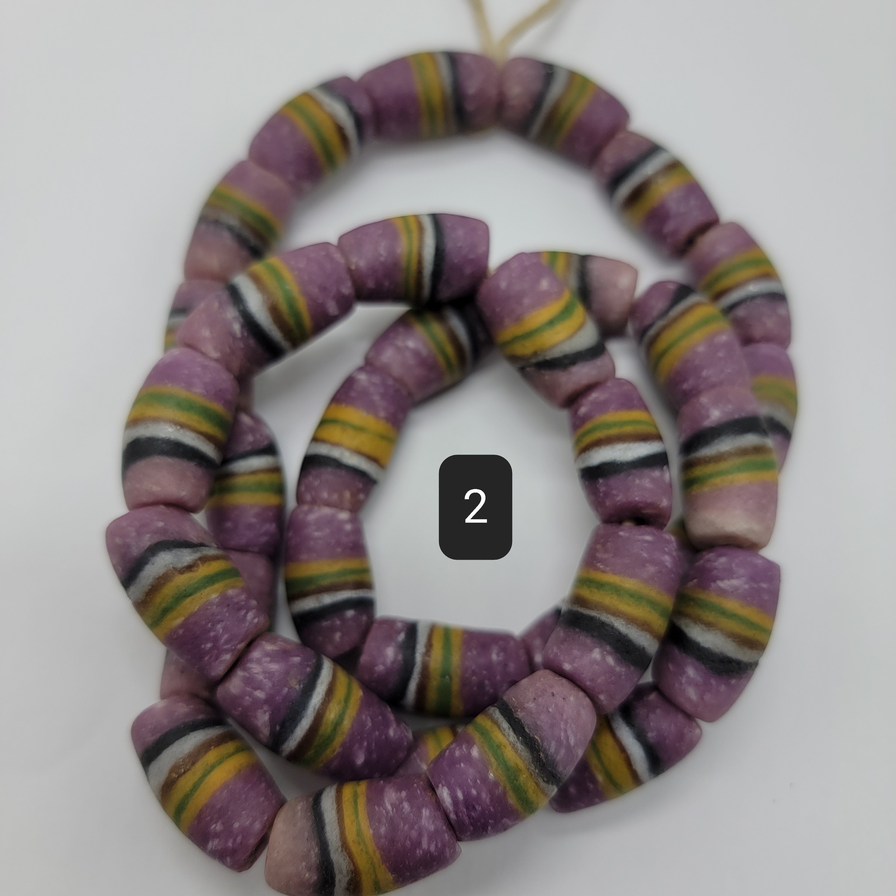 Ghana Bi-cone Beads, African Beads