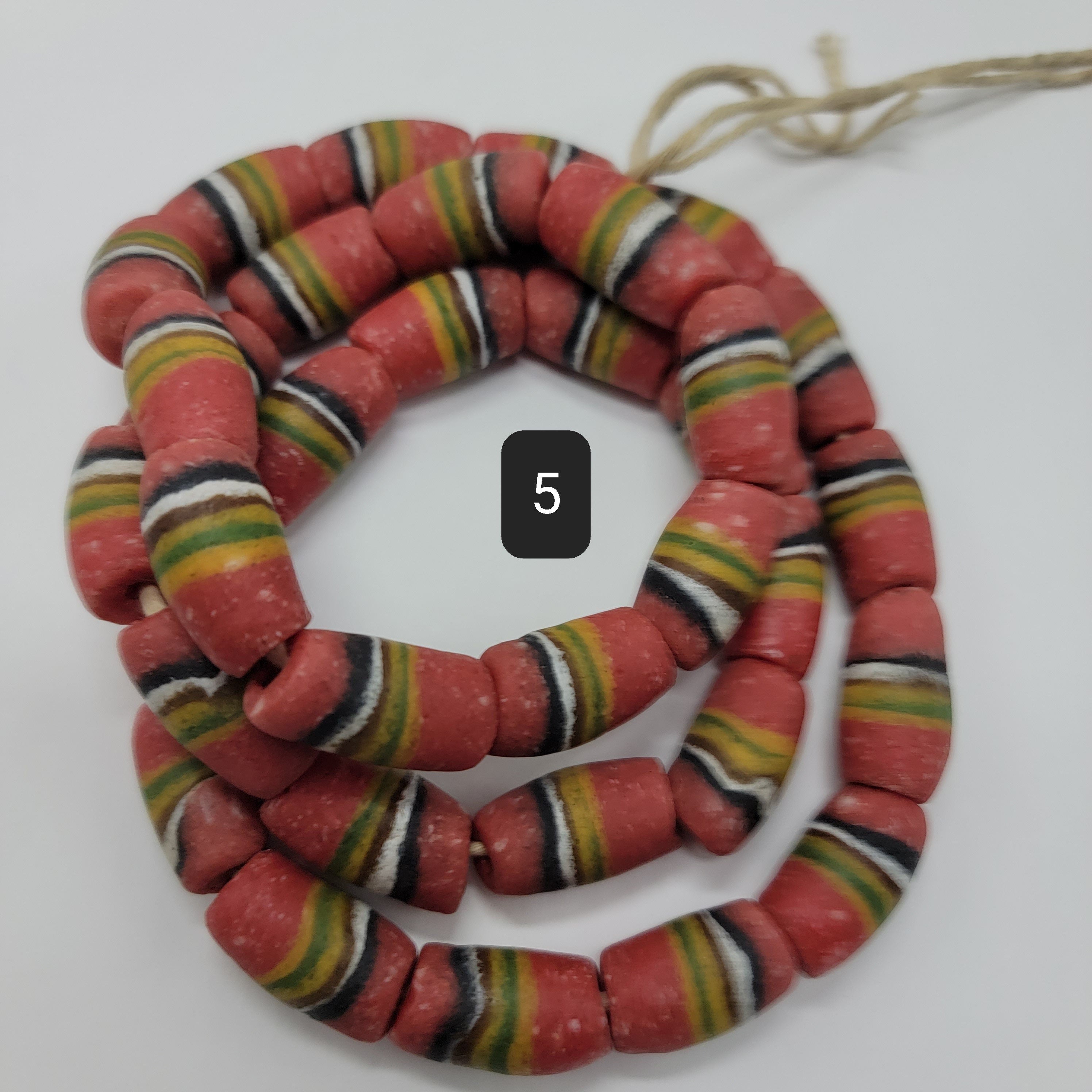 Ghana Bi-cone Beads, African Beads