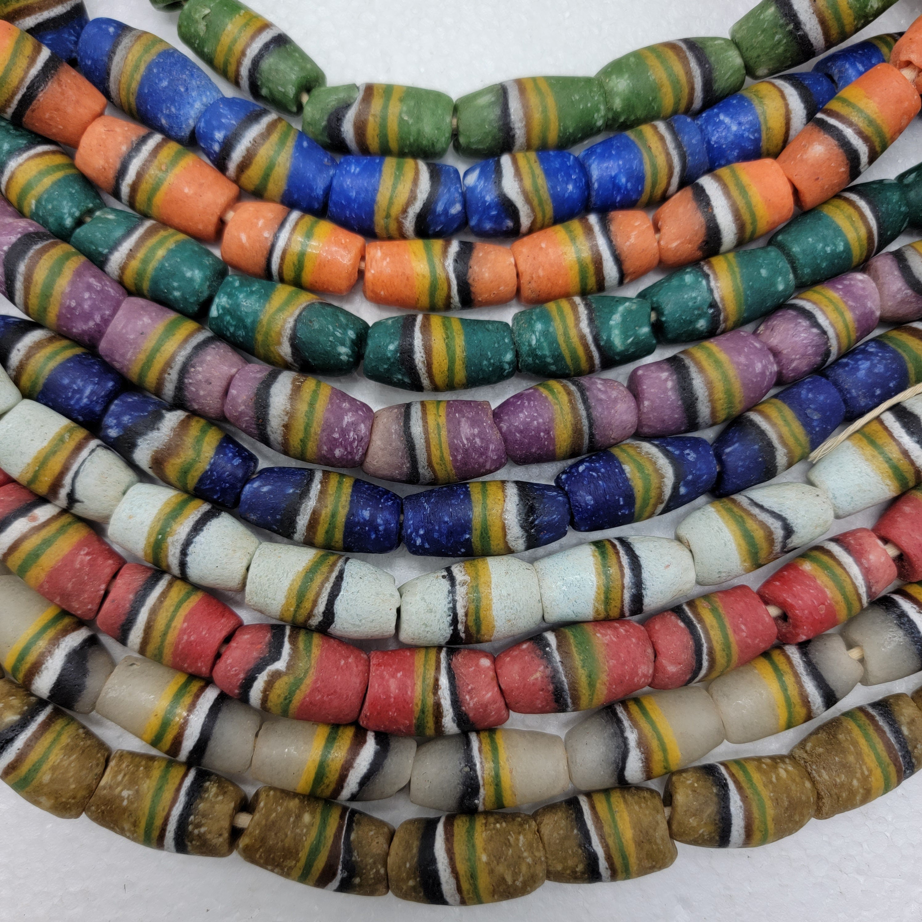 Ghana Bi-cone Beads, African Beads