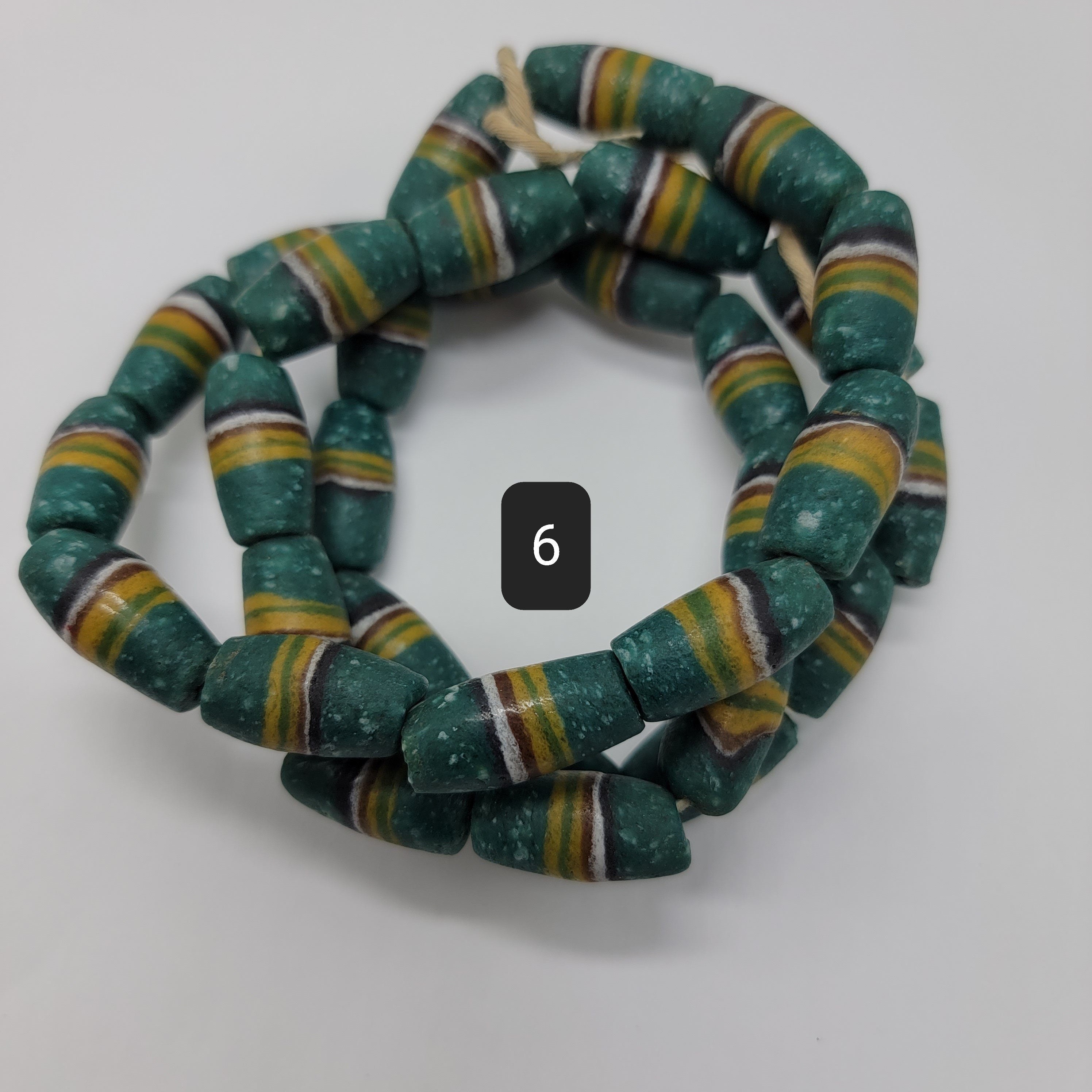 Ghana Bi-cone Beads, African Beads