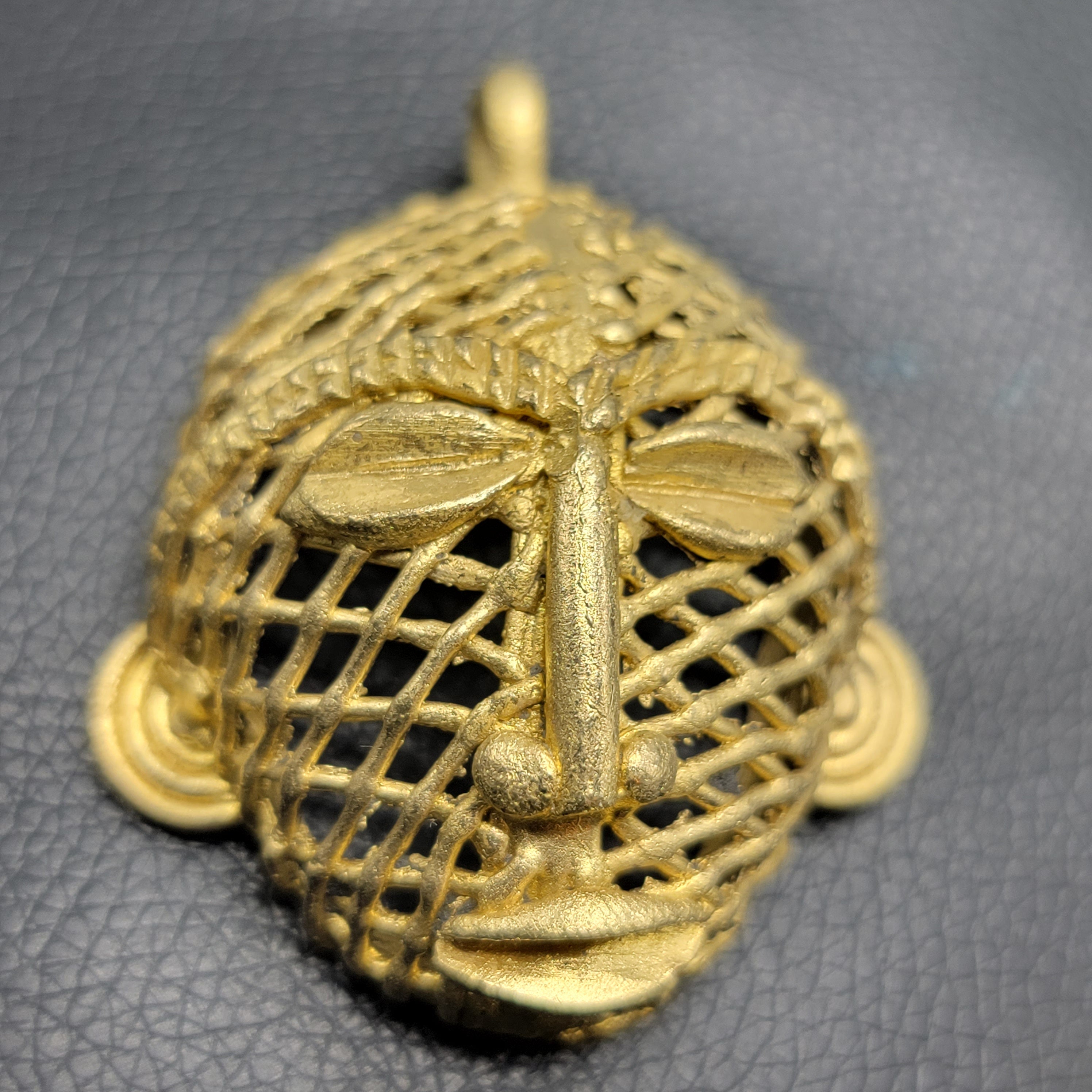 Netted African Face Mask Pendant