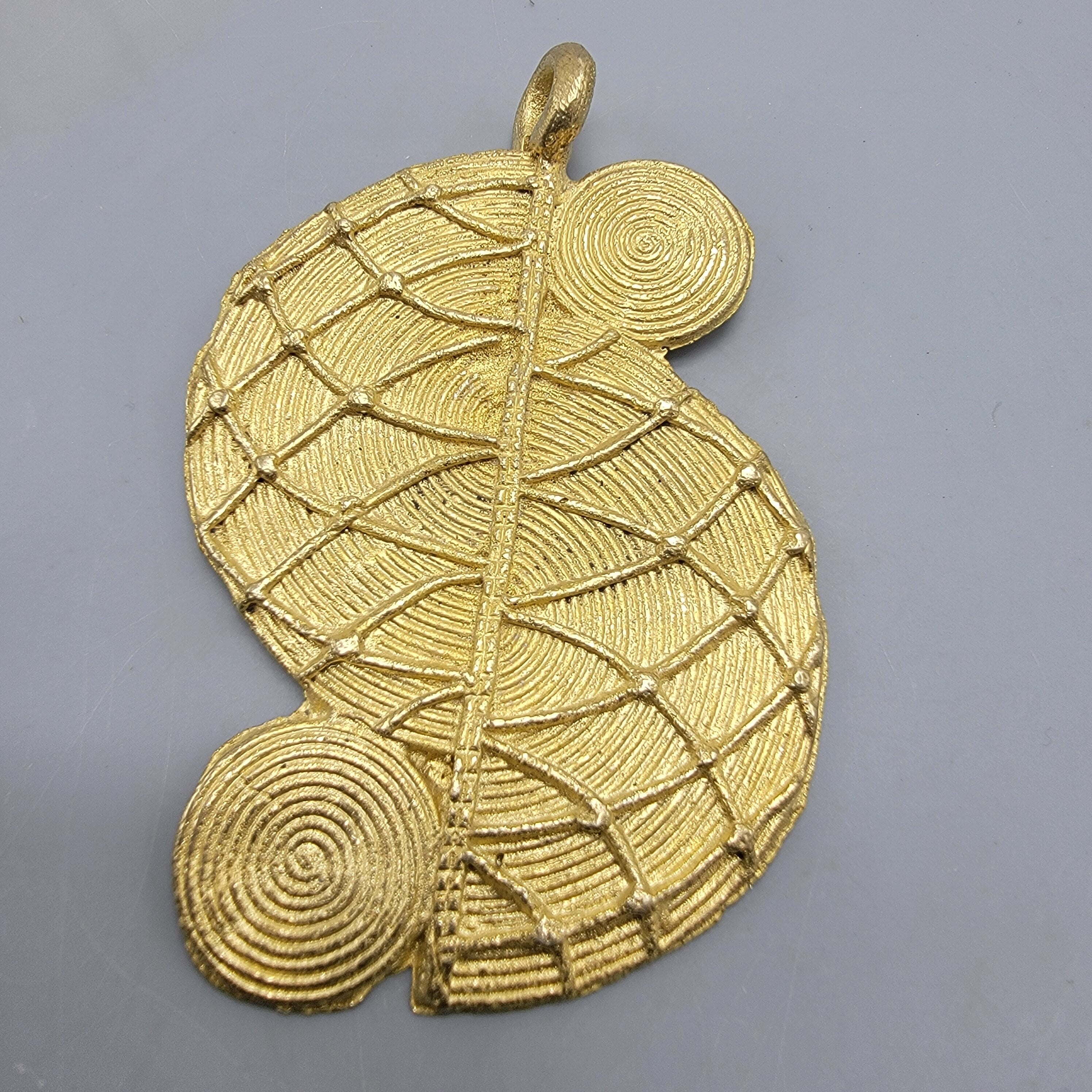 Ashanti Brass, African Pendant