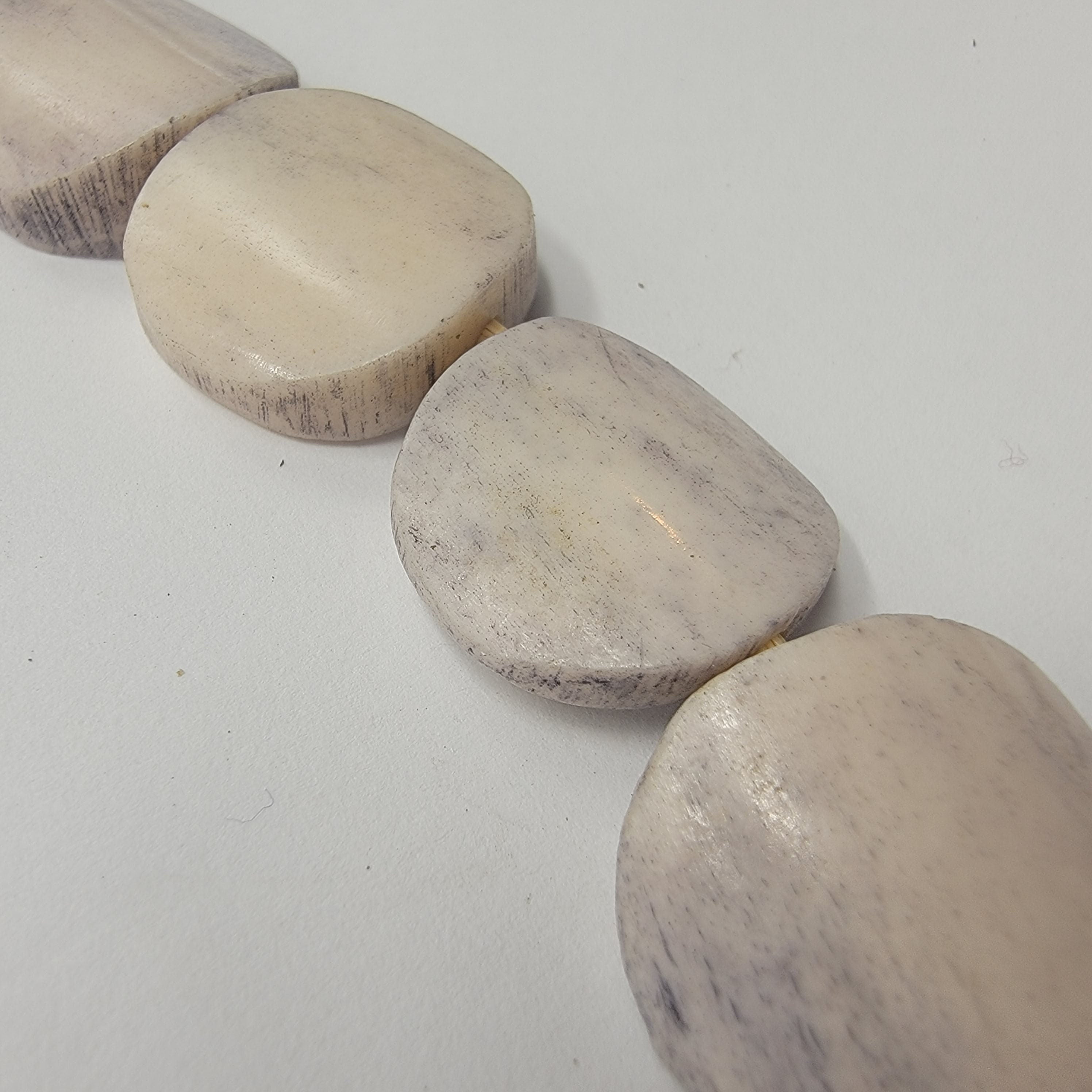 Circular African Bone Beads