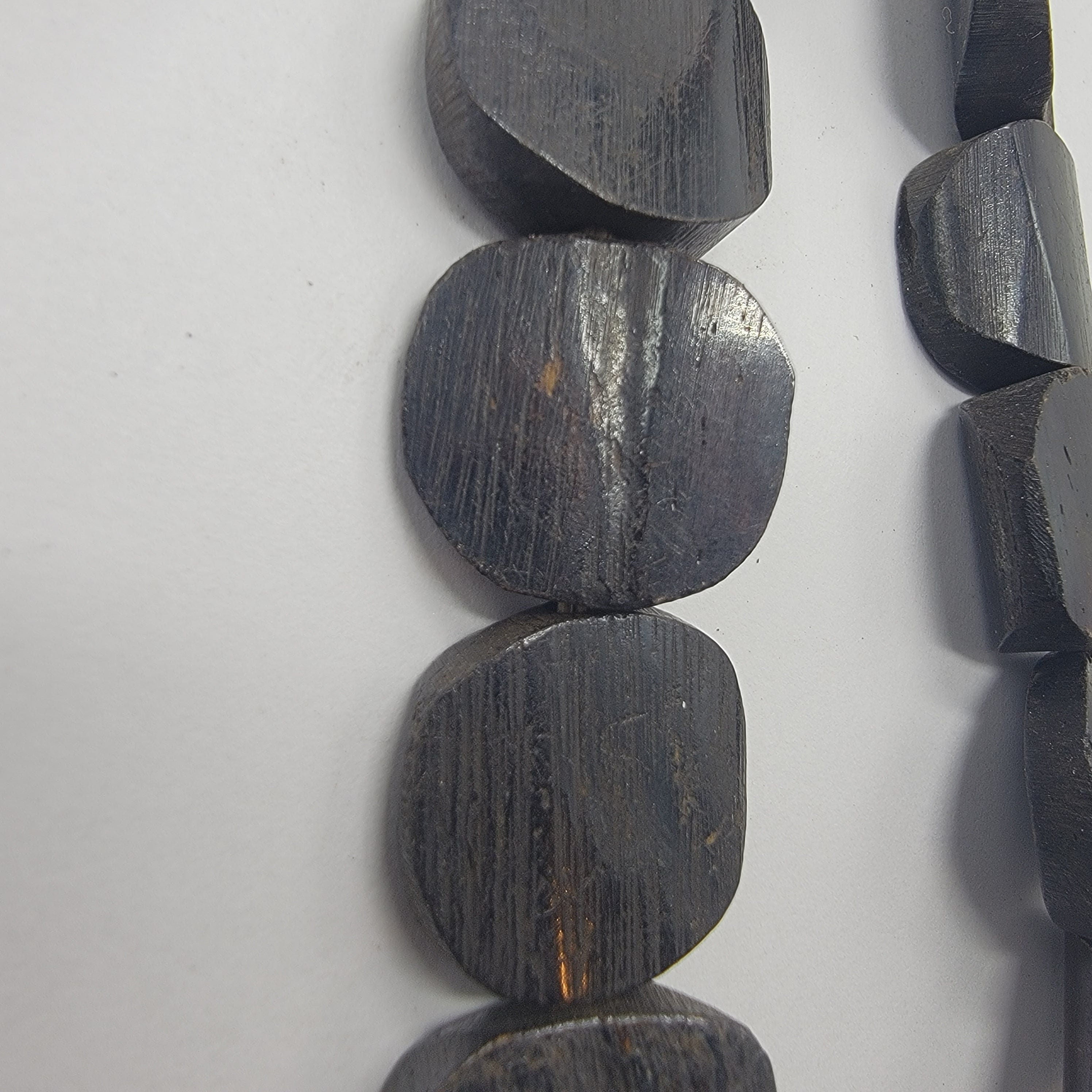 Circular African Bone Beads