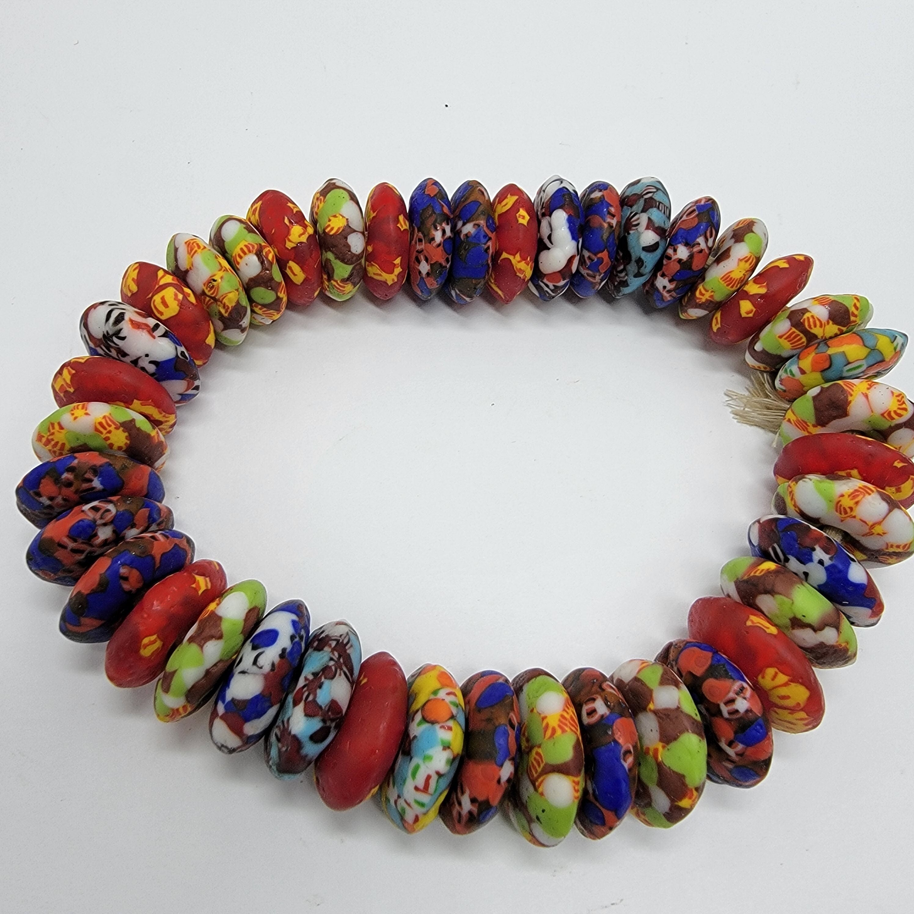 Large Colored African Beads