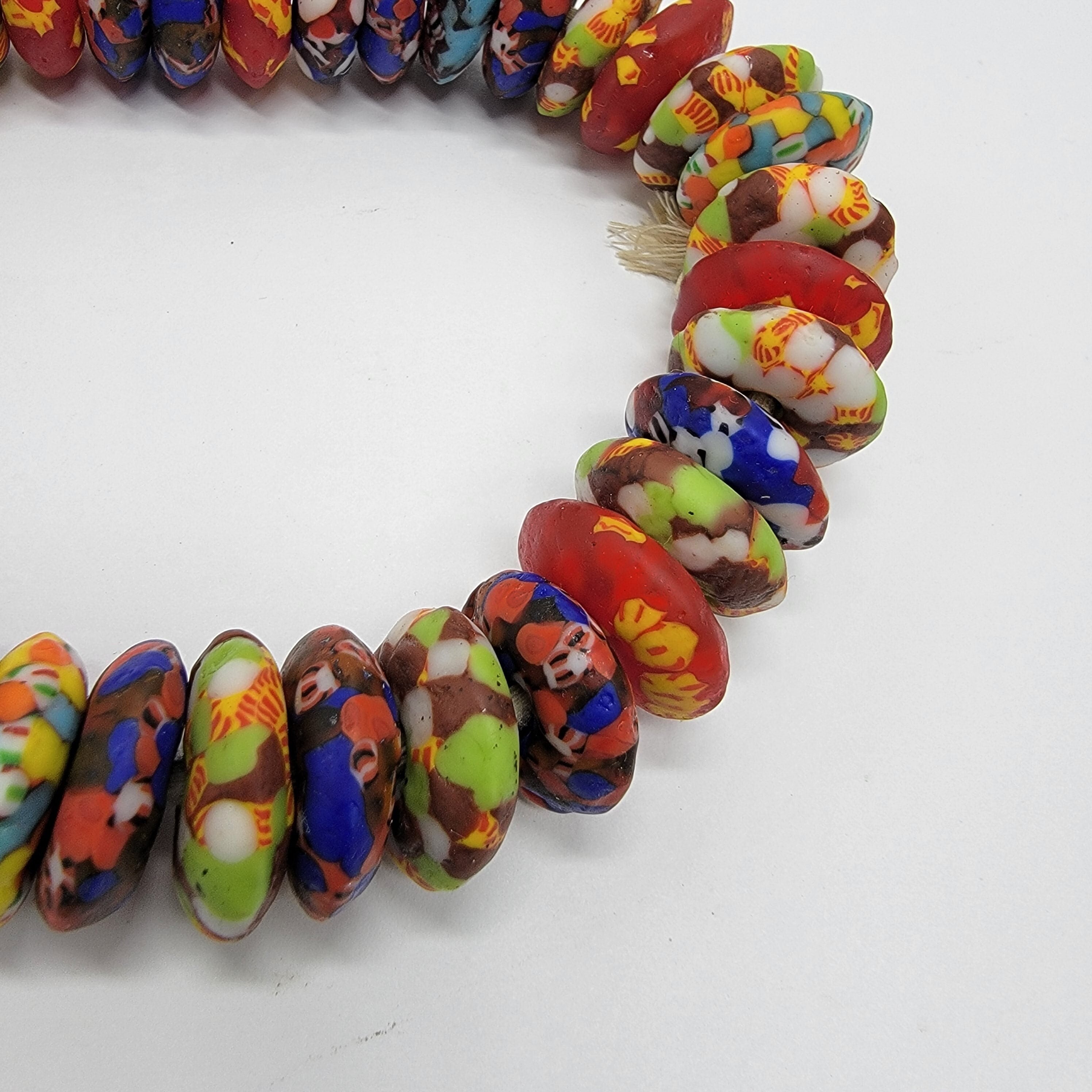 Large Colored African Beads