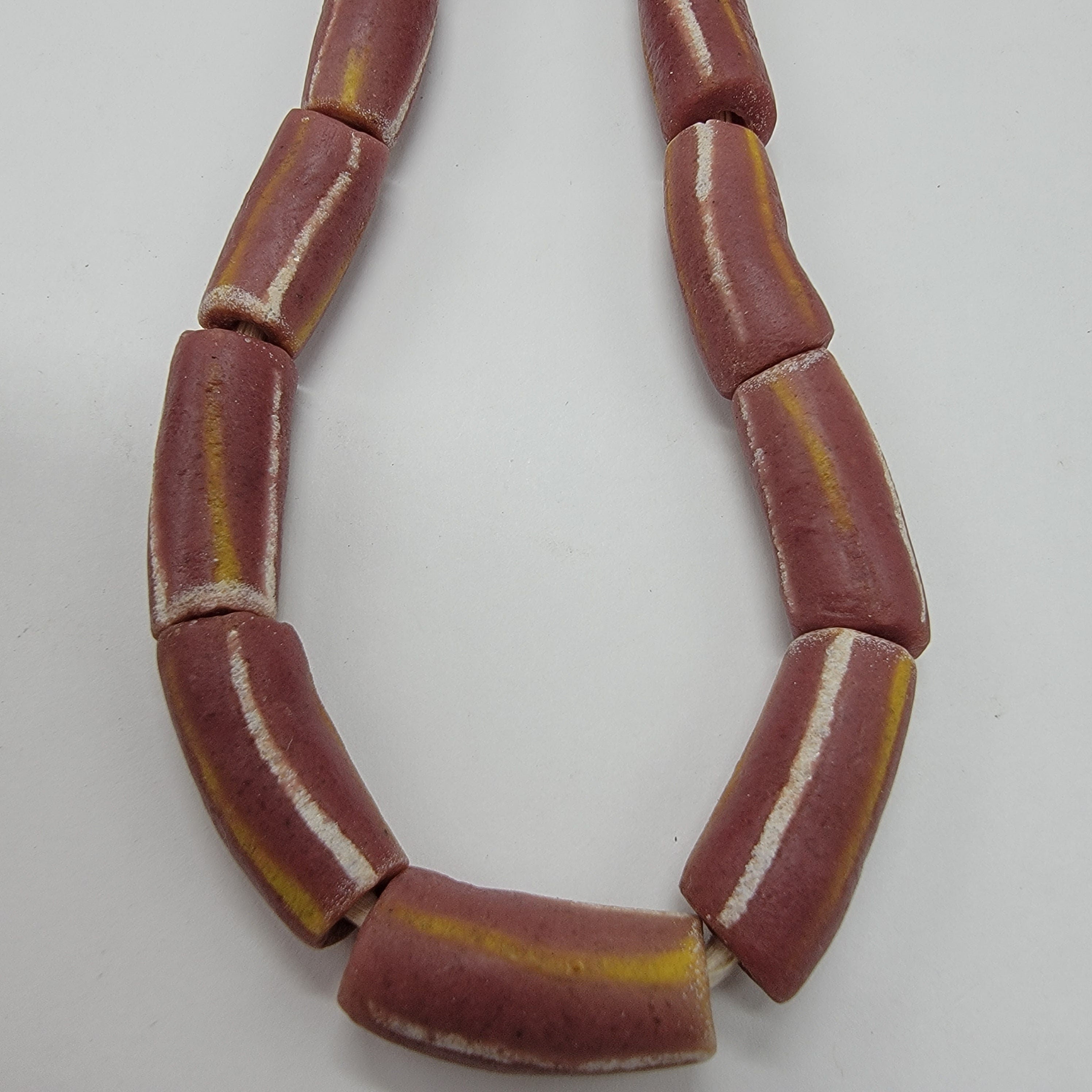 Ethnic Tube Beads Krobo Beads