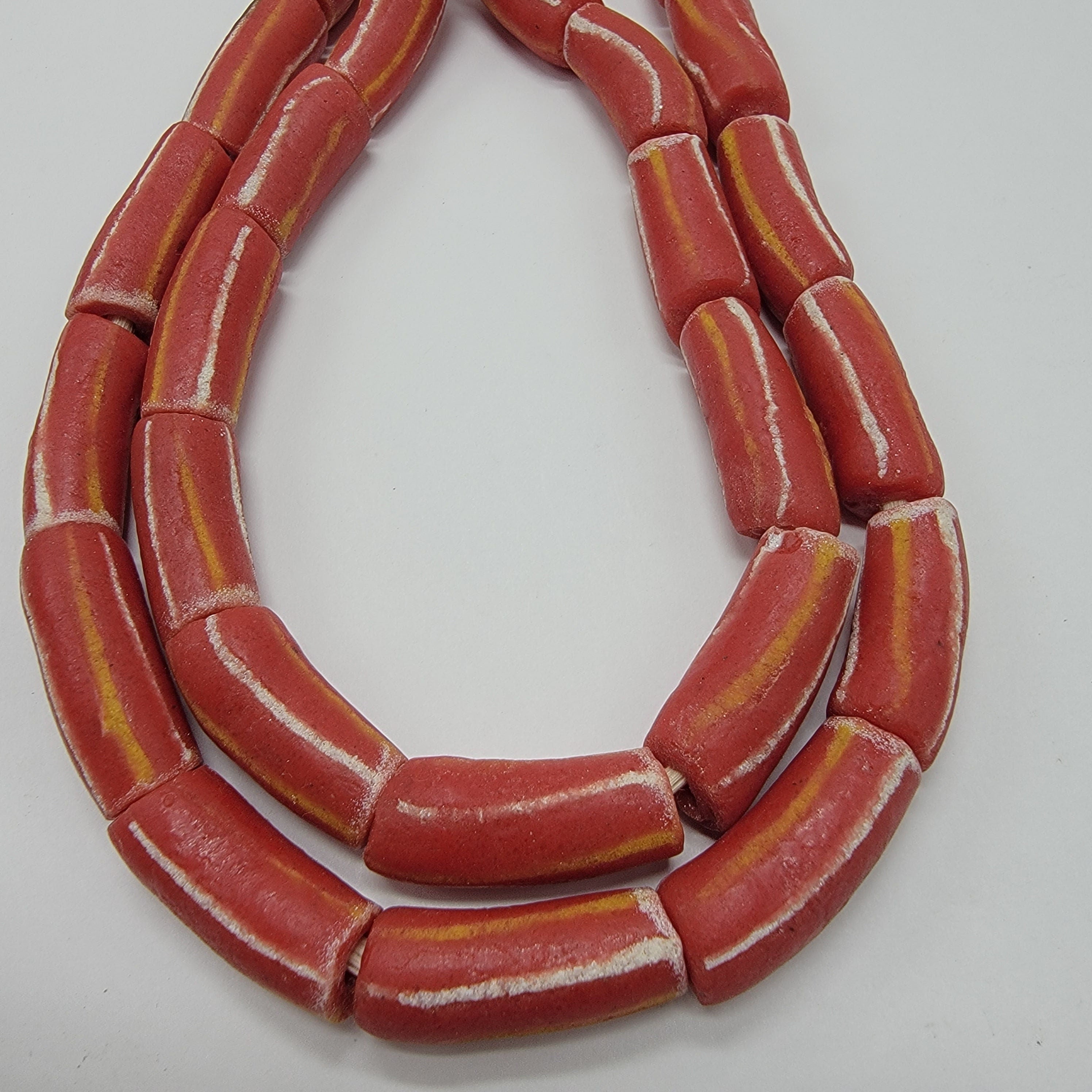 Ethnic Tube Beads Krobo Beads