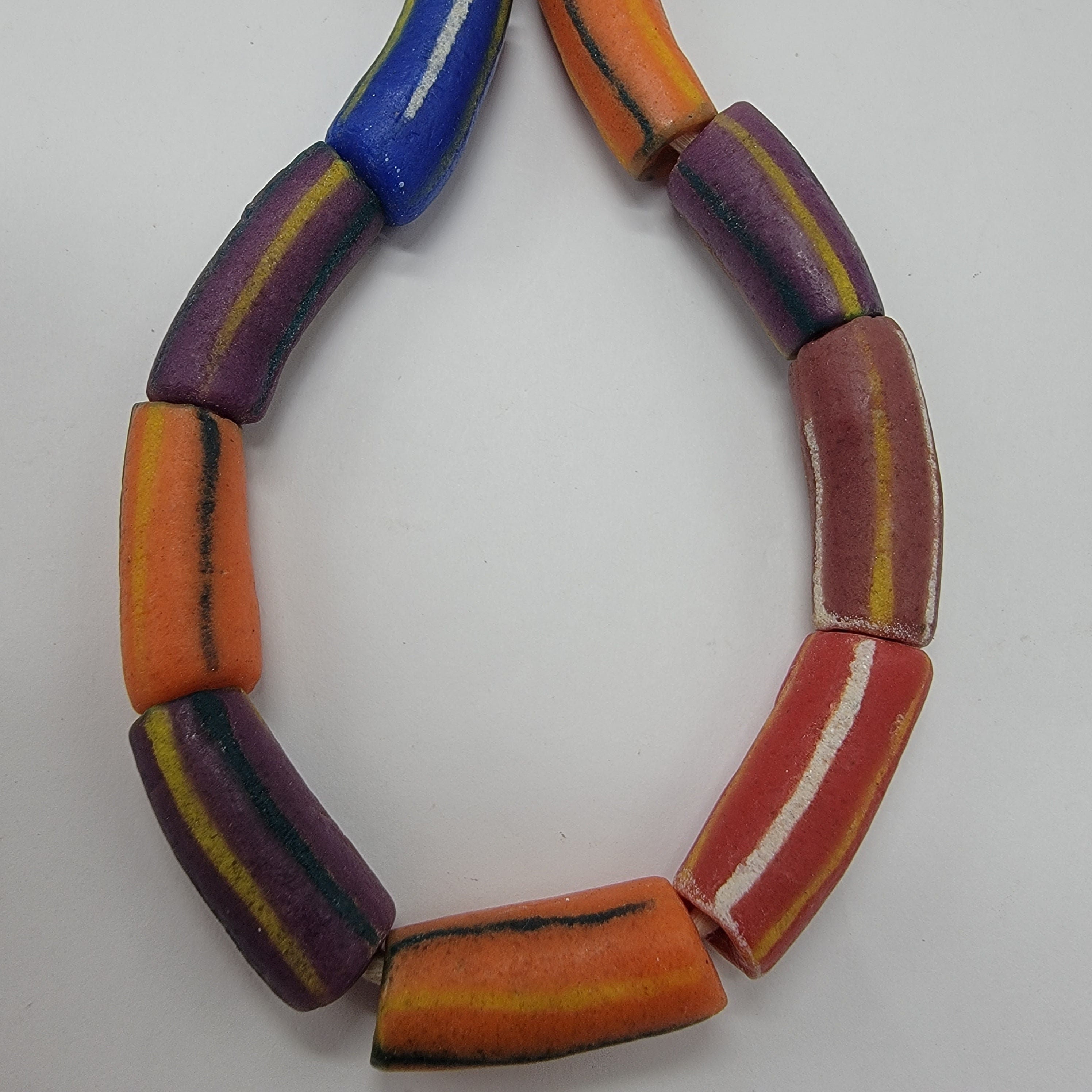 Ethnic Tube Beads Krobo Beads