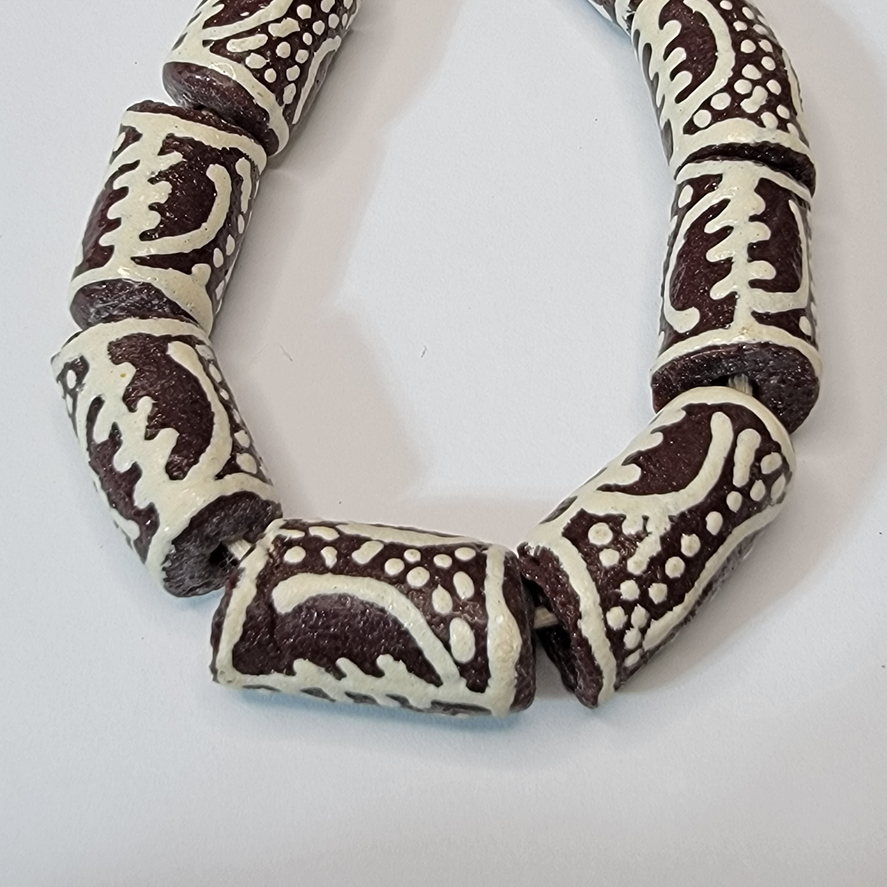 Gye Nyame Beads, Ghana Beads, Tribal Beads