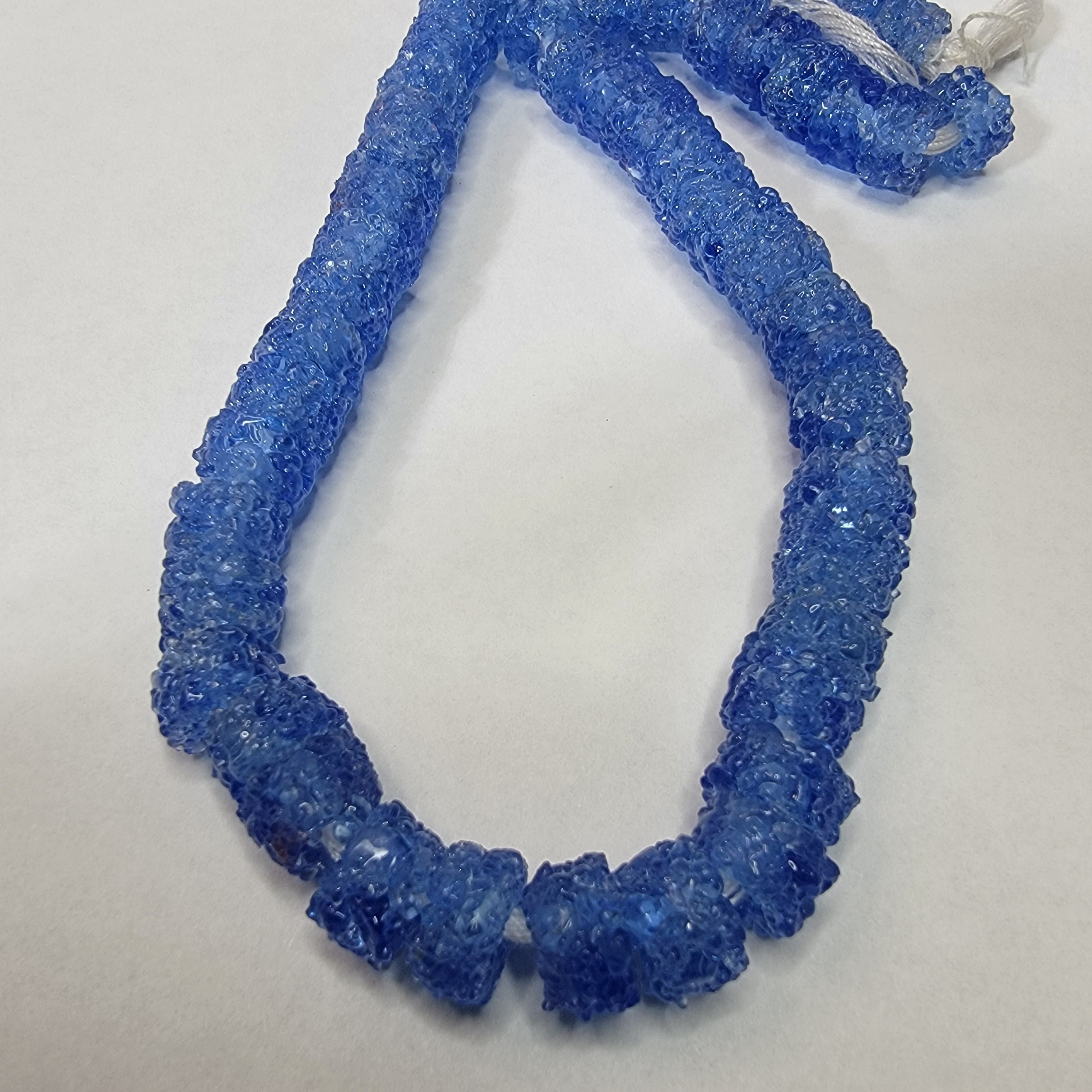 100 Sugar Glass Beads, Recycled Glass Beads