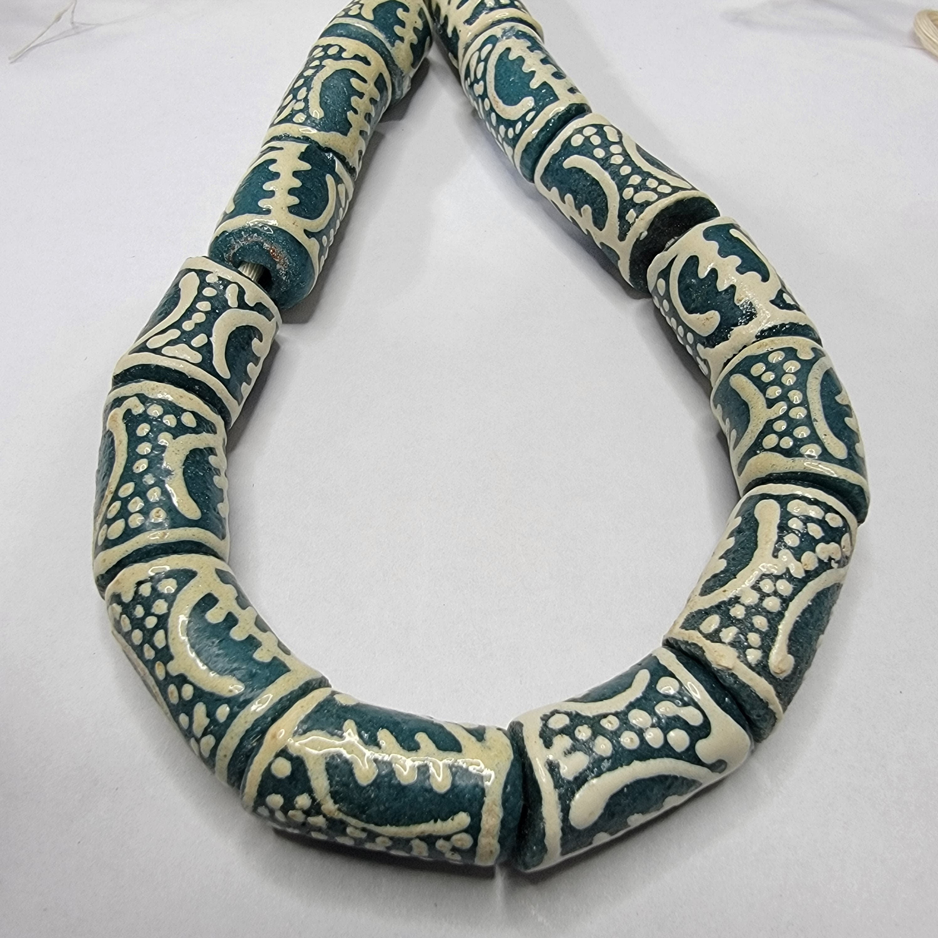 Gye Nyame Beads, Ghana Beads, Tribal Beads