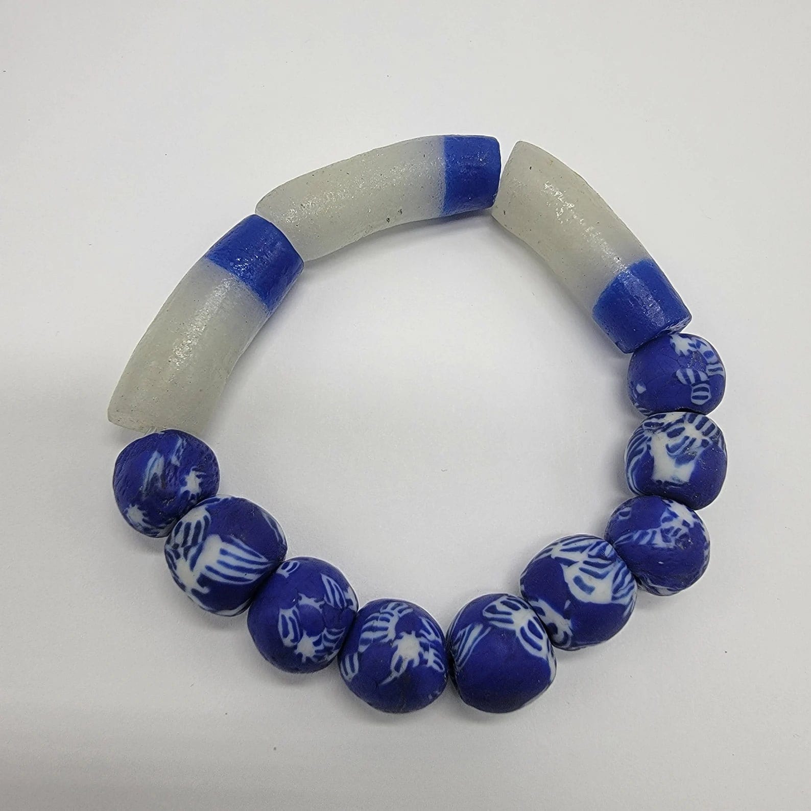 Recycled Glass Bracelet, African Jewelry