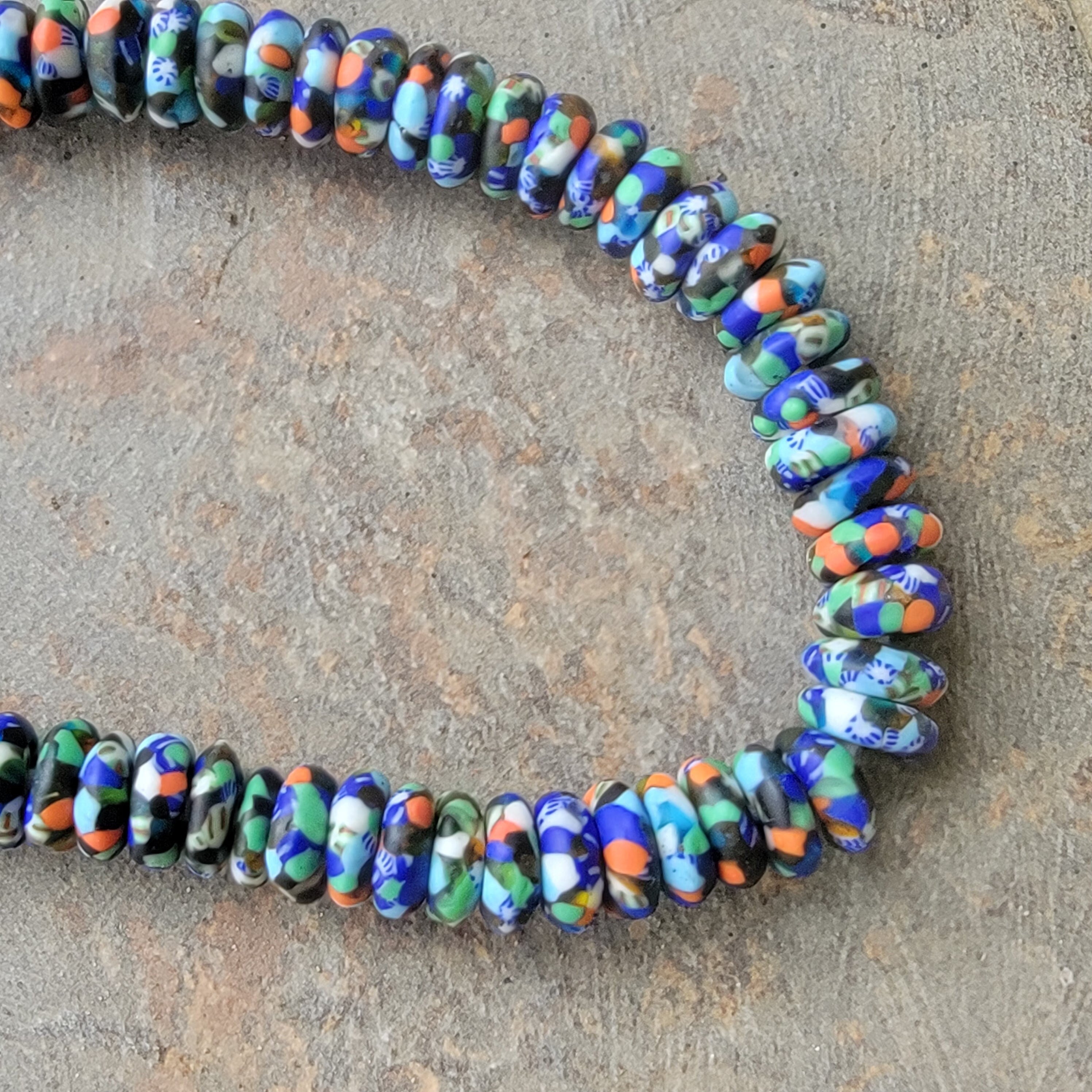 14mm Spacer Beads, African Glass Beads