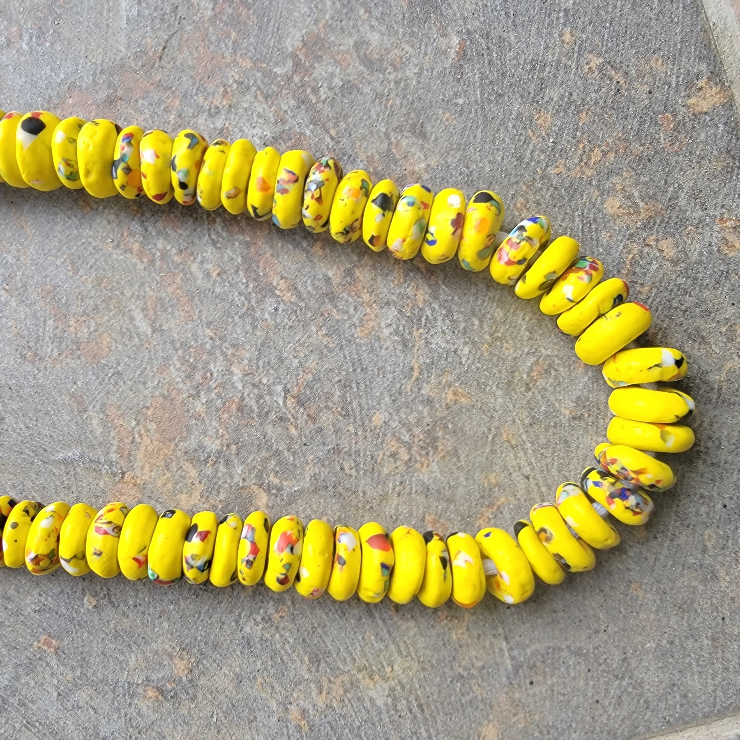 14mm Spacer Beads, African Glass Beads