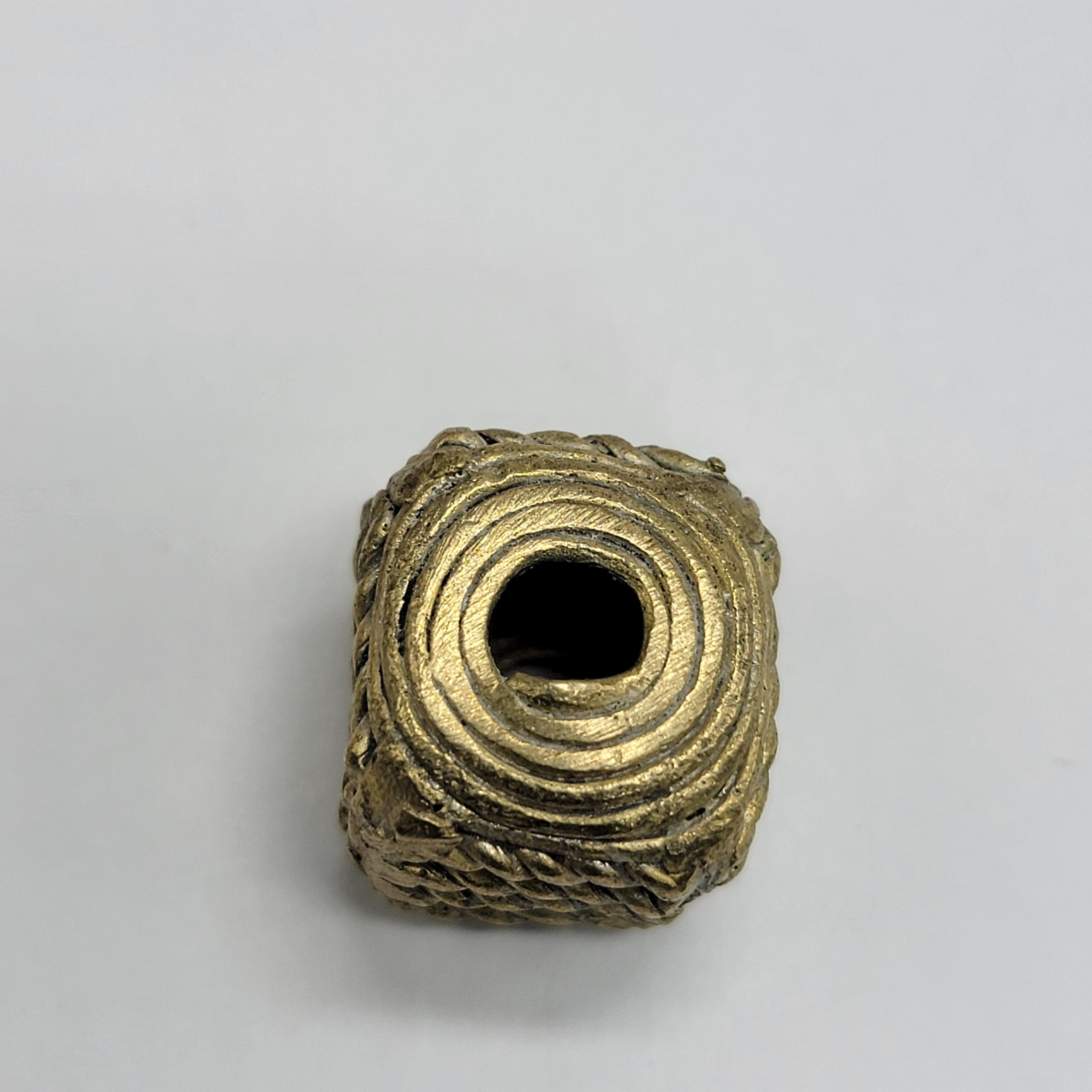 Cube Brass Beads, African Jewelry