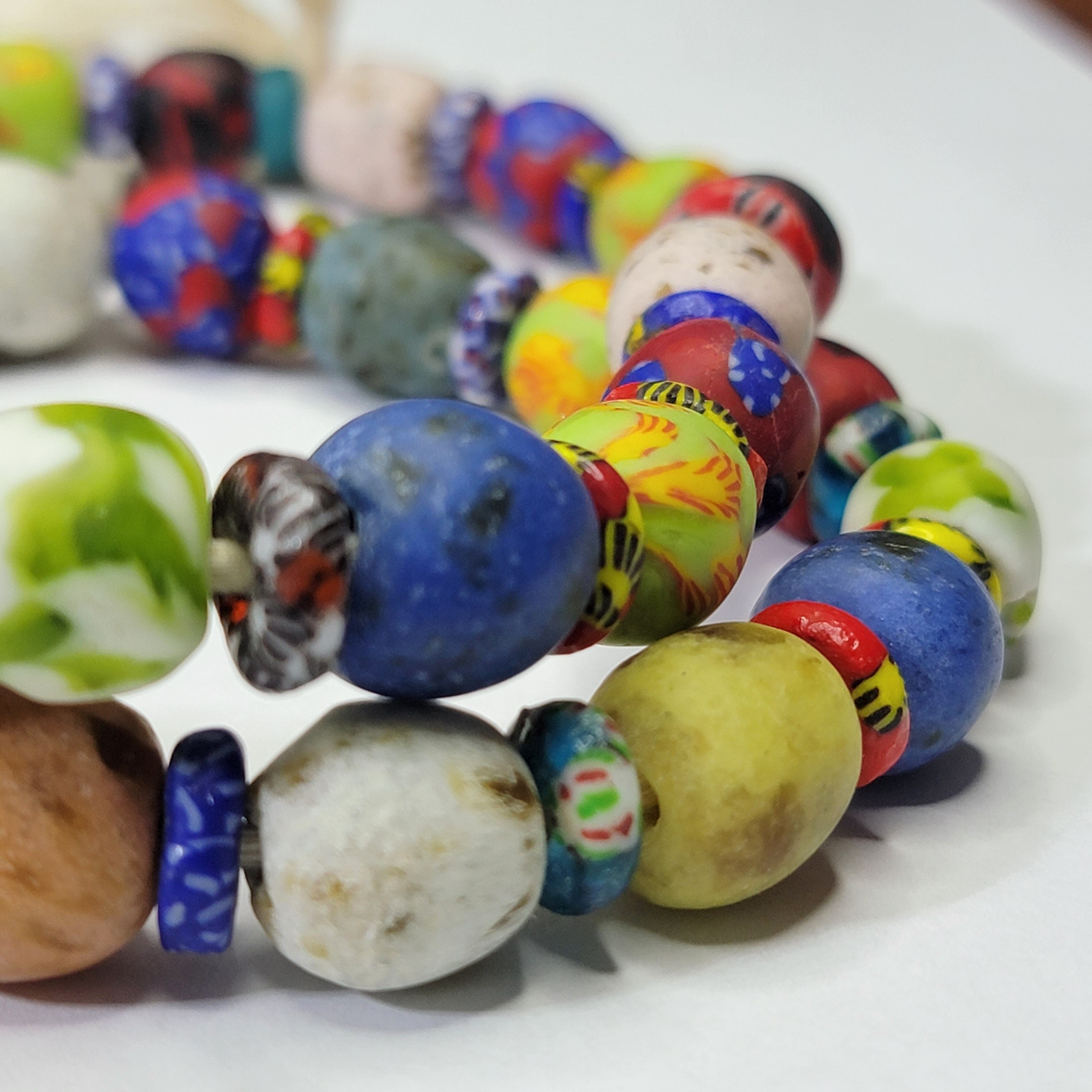 Round and Spacer Beads, African Jewelry