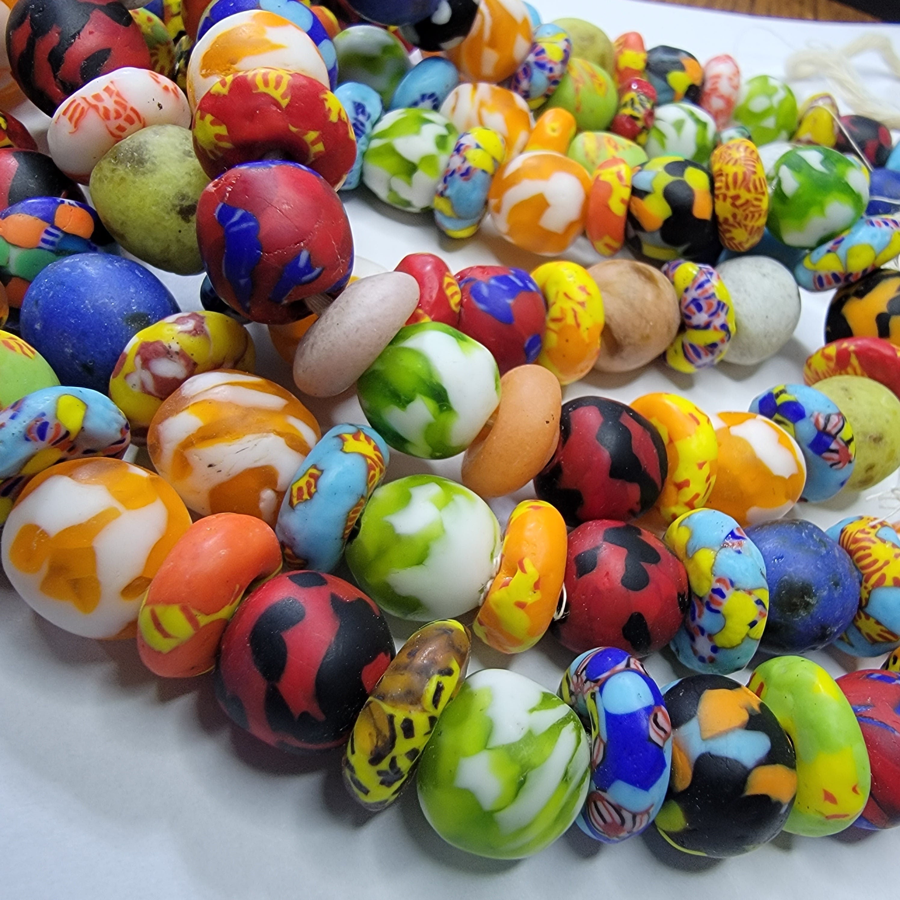 Round and Spacer Beads, African Jewelry