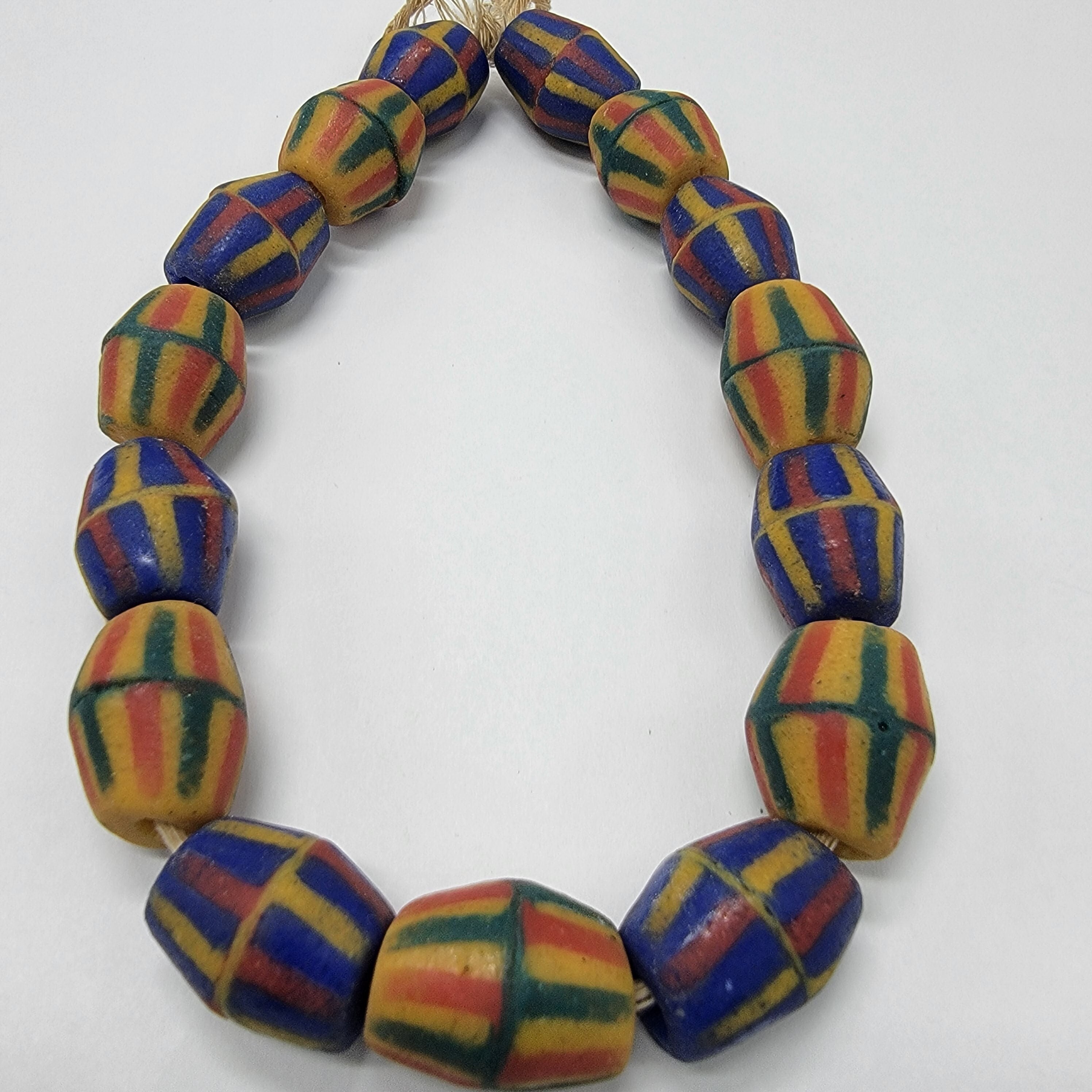 Ghana Mix Bi-cone Beads, African Beads