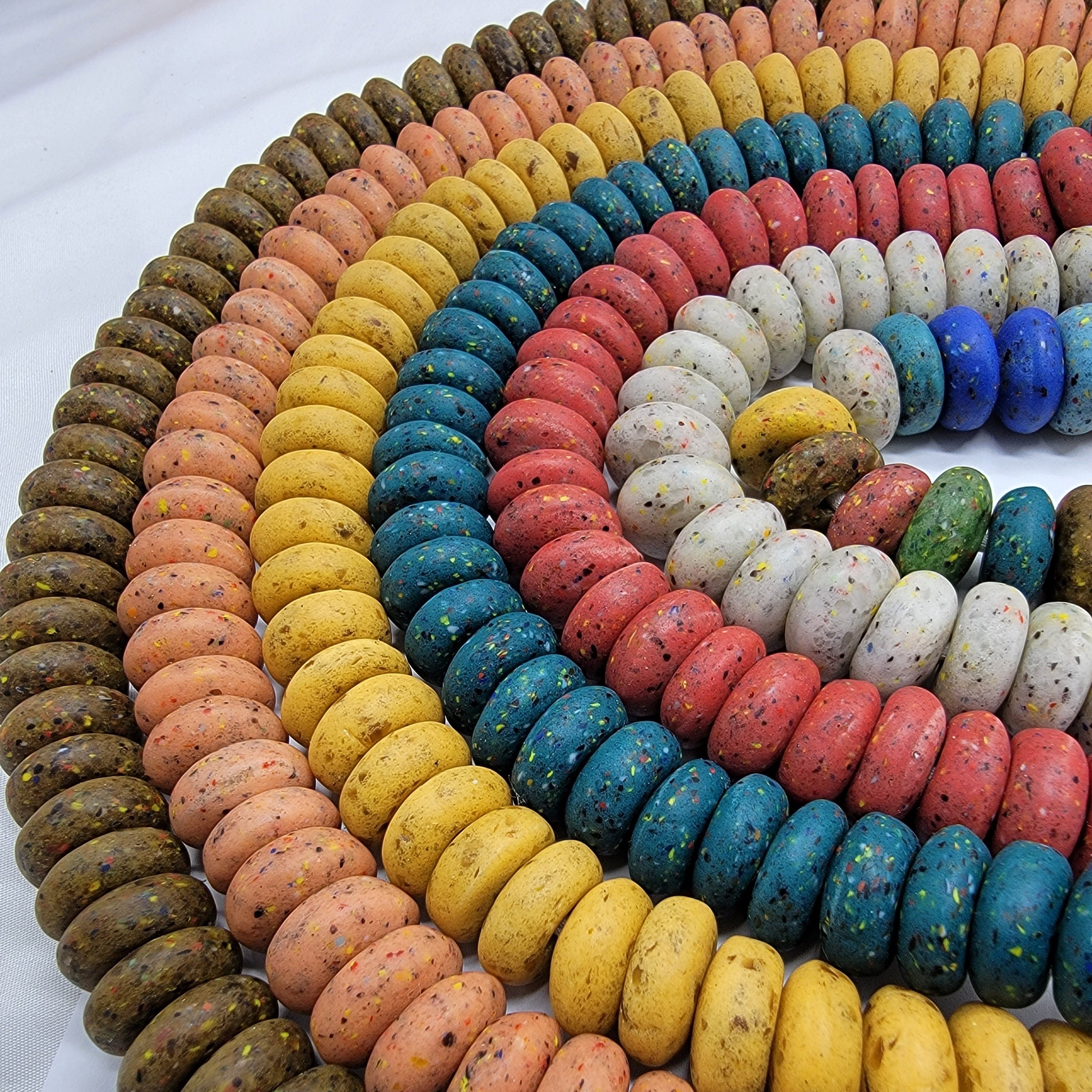 Large Natural Spacer Beads, African Jewelry