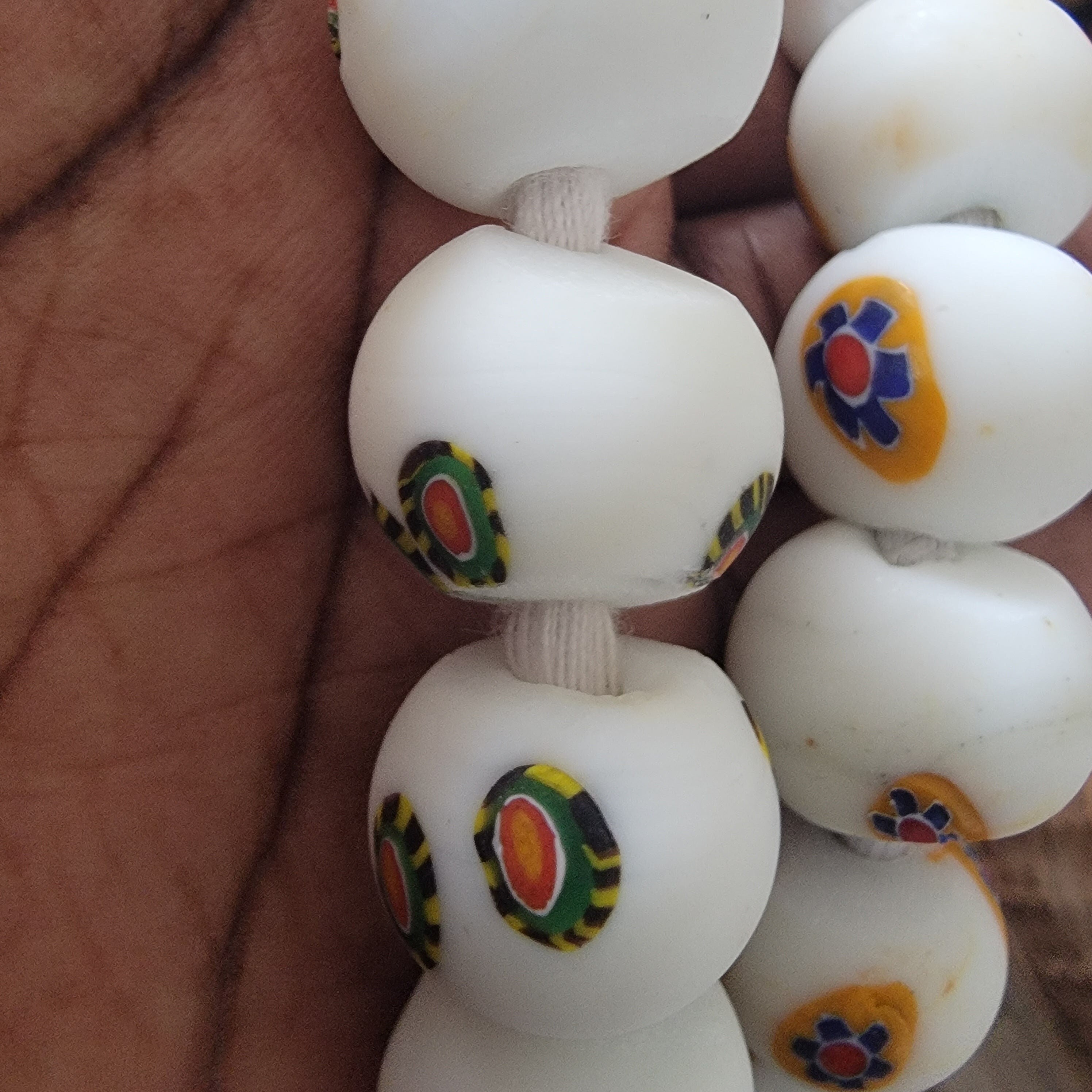 Round Millefiori Beads, Glass Beads