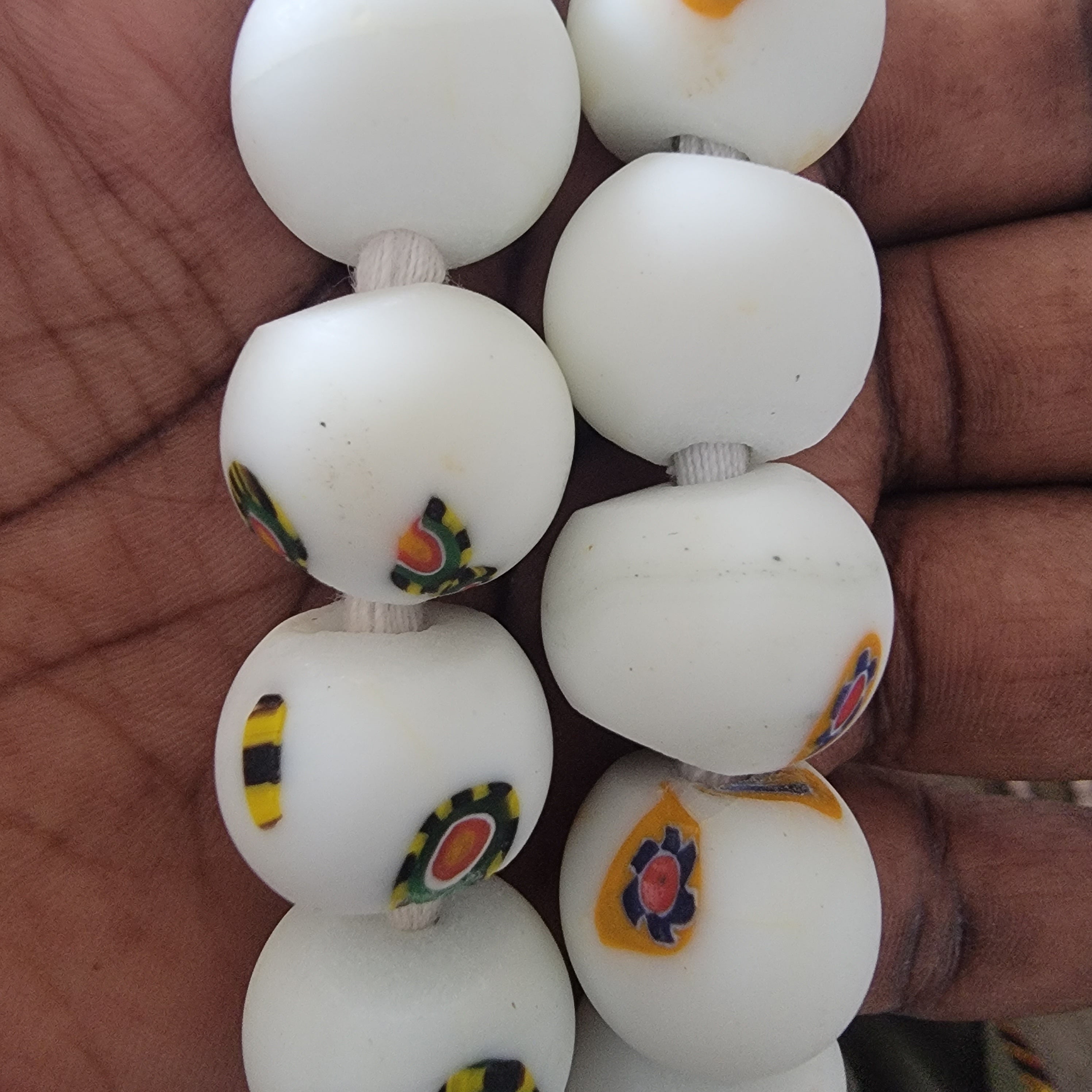 Round Millefiori Beads, Glass Beads