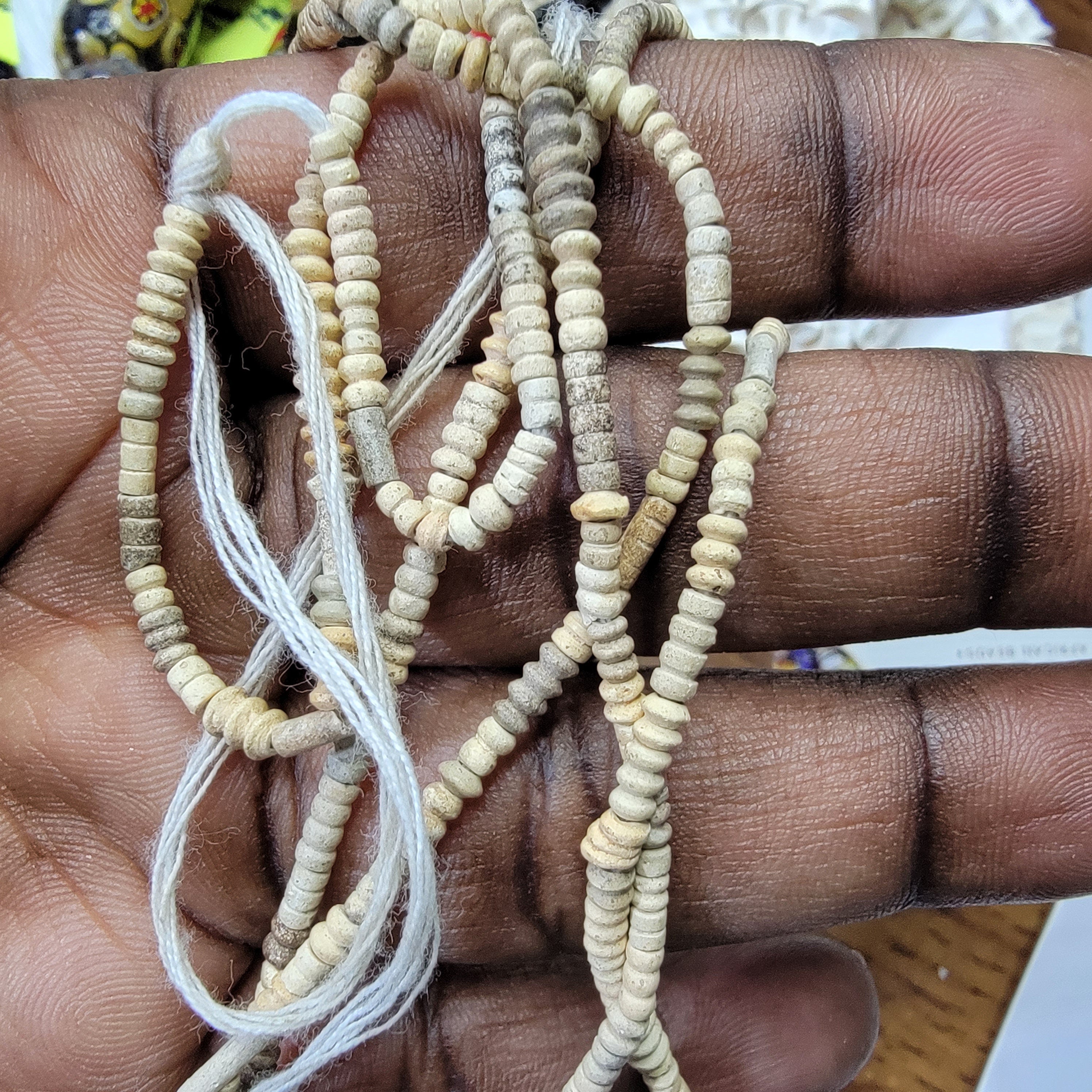 Tiny Terracotta Clay Beads, African Beads