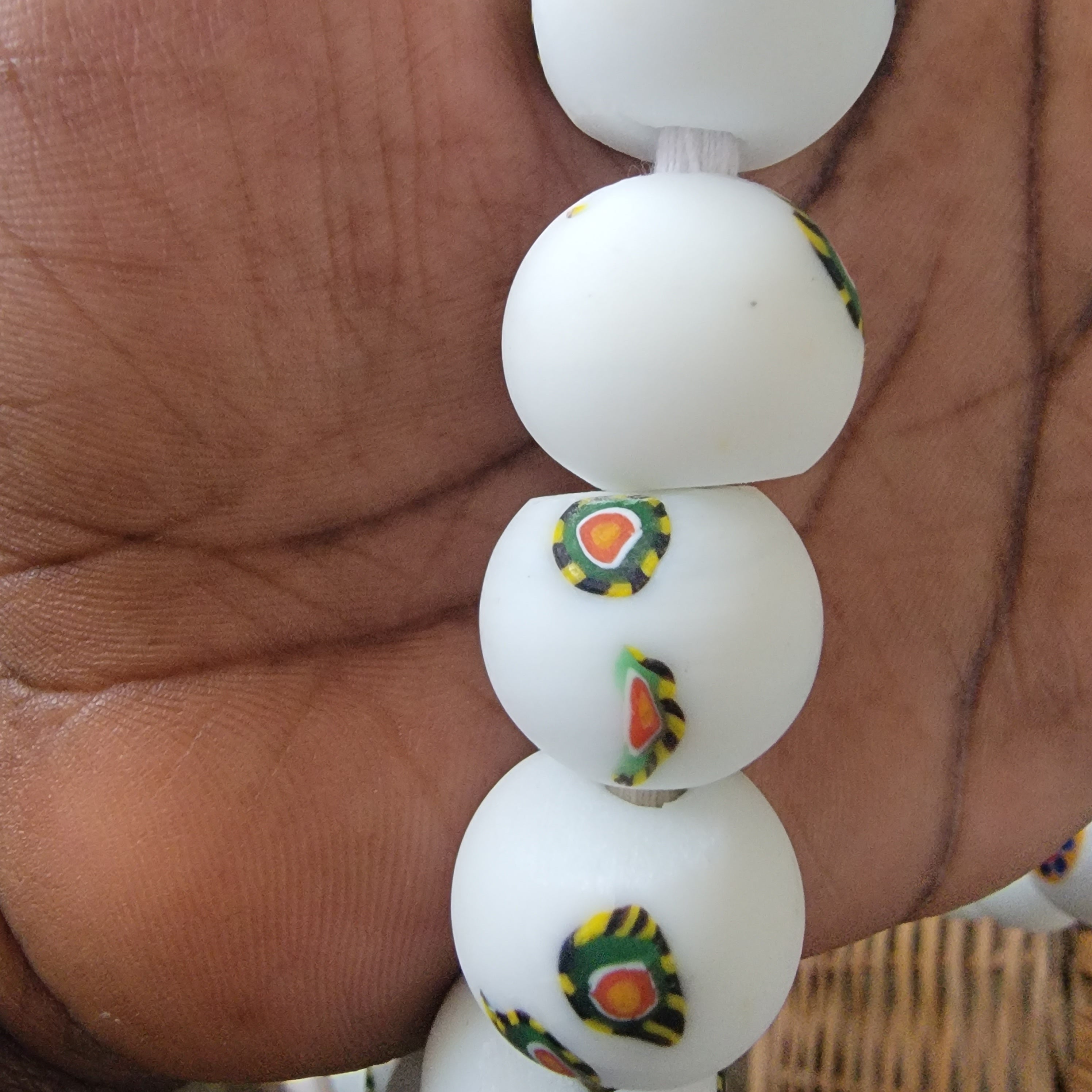 Round Millefiori Beads, Glass Beads