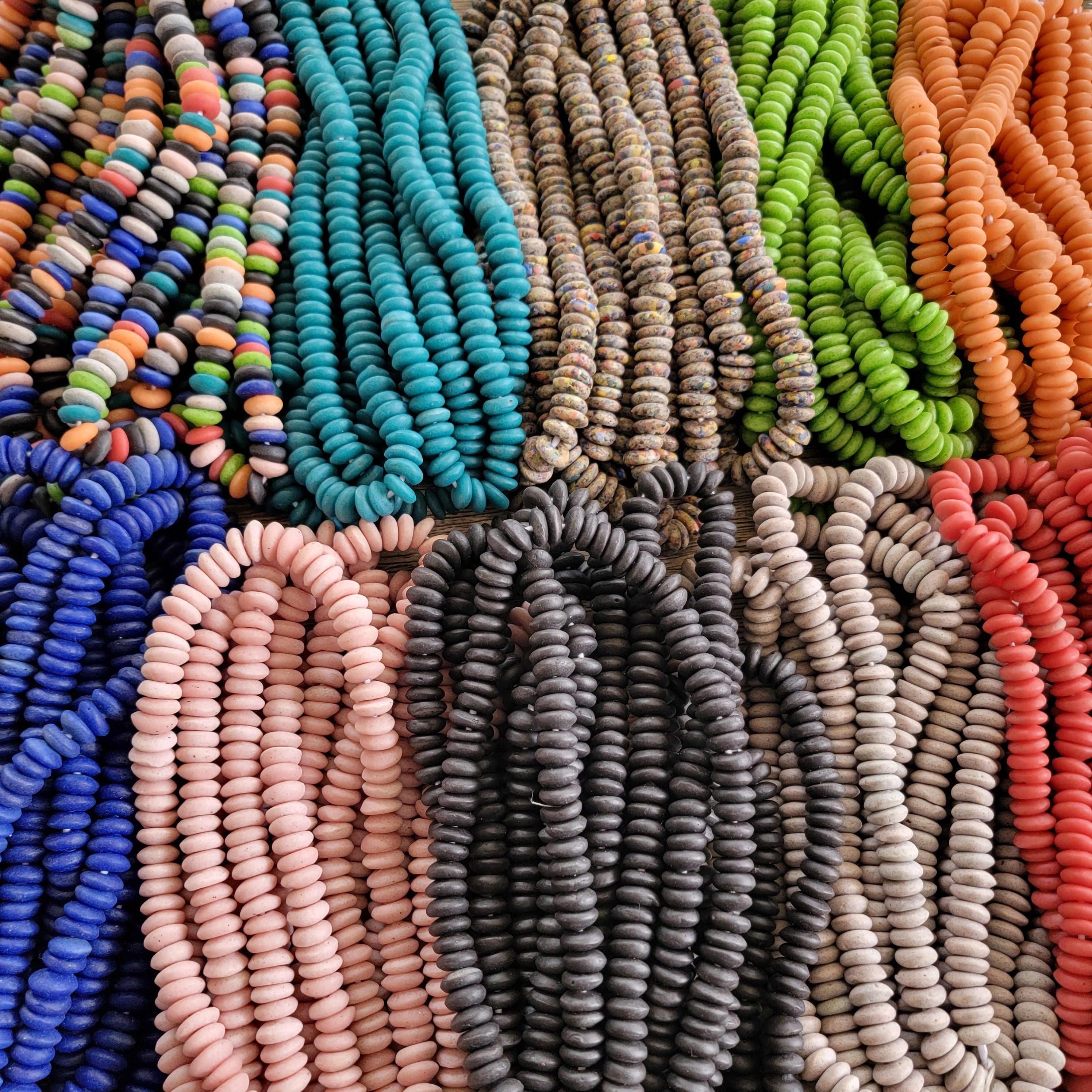 90 Spacer African Beads