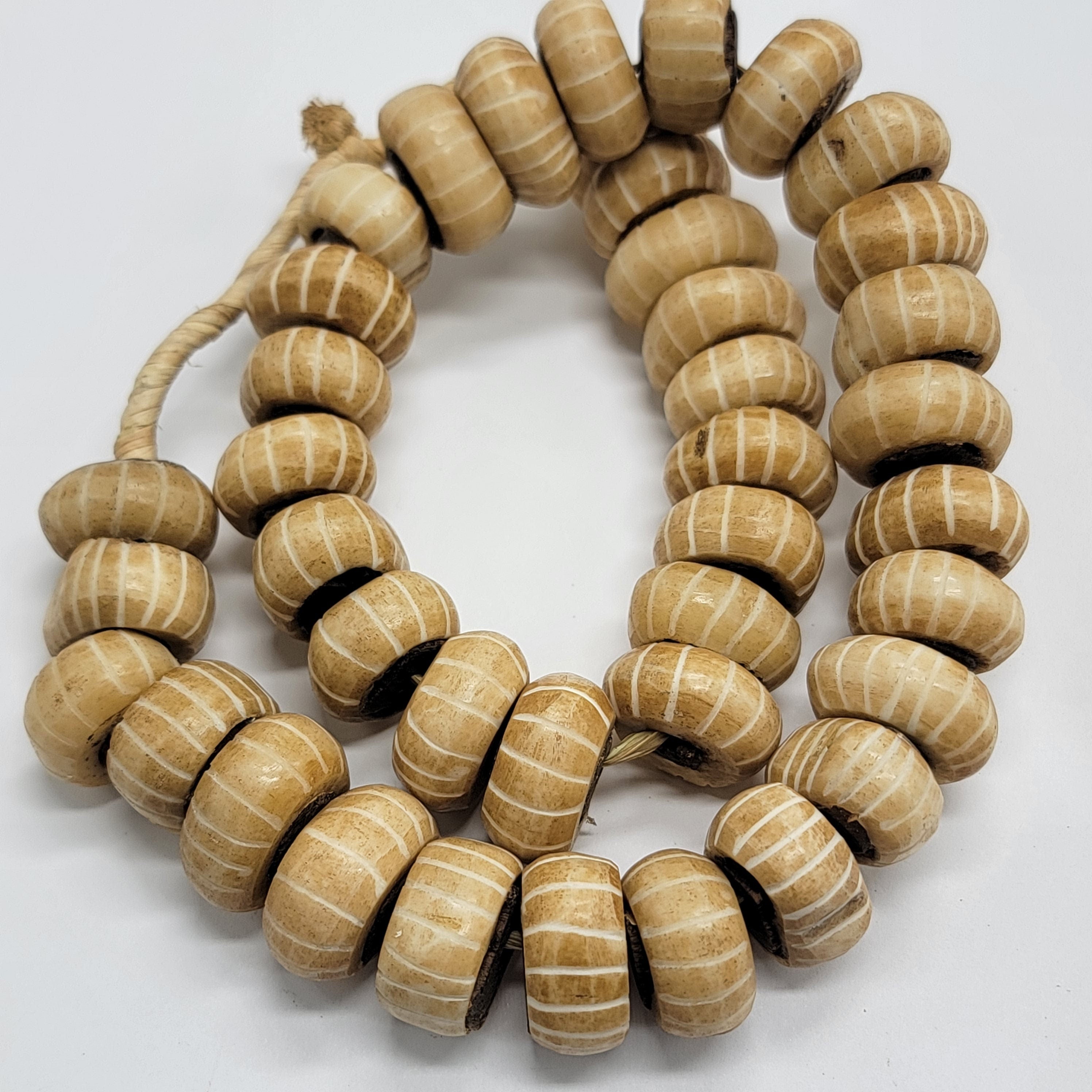 Light Brown African Bone Beads