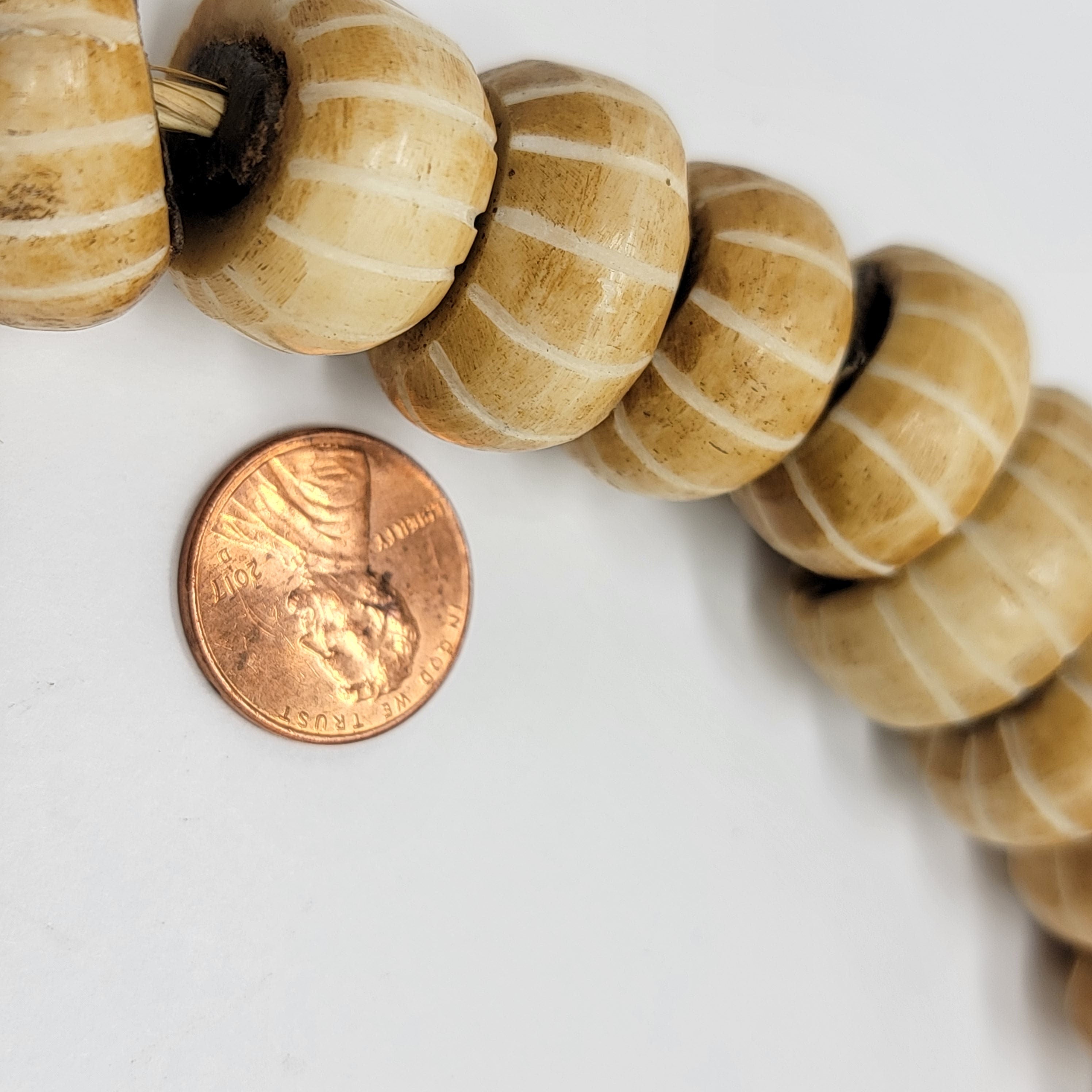 Light Brown African Bone Beads