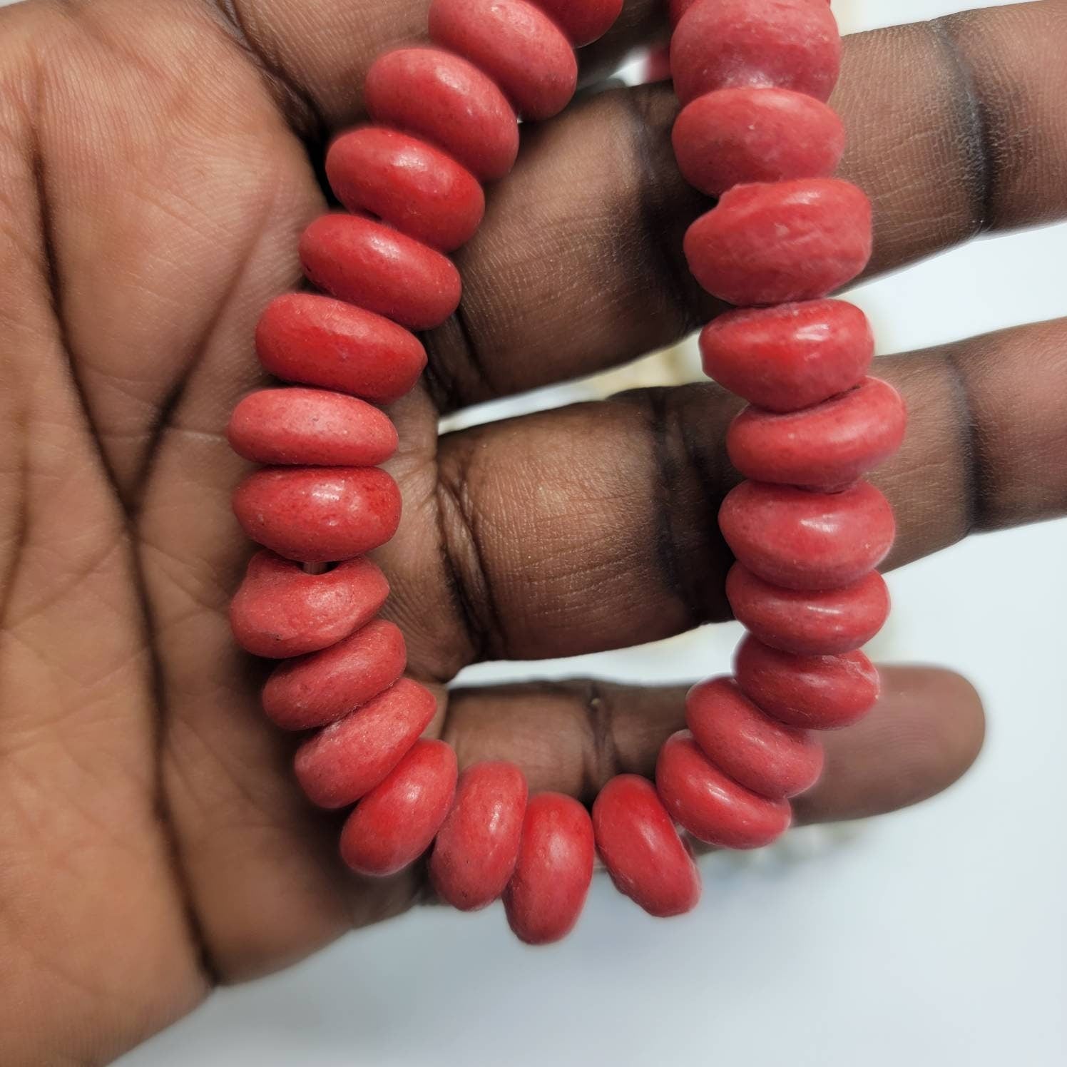 Saucer Beads, African Spacer