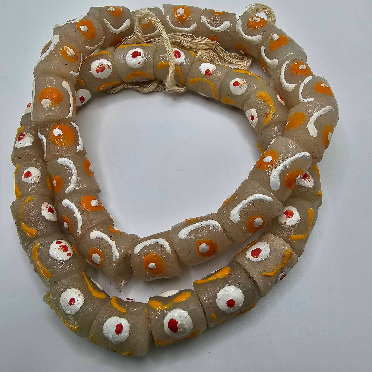 Frosted Eye, African Glass Beads