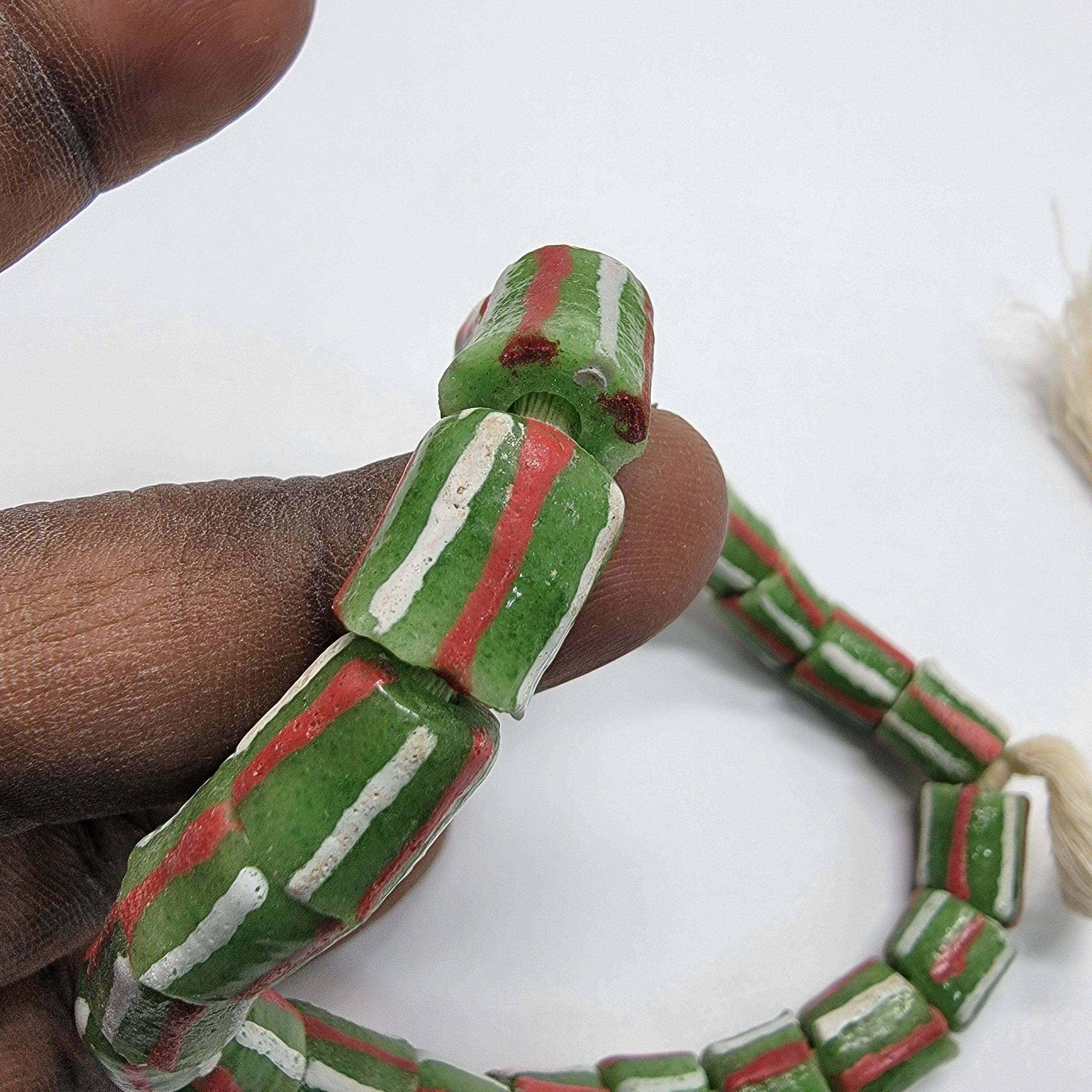 22 African Beads, Krobo beads, Recycle beads