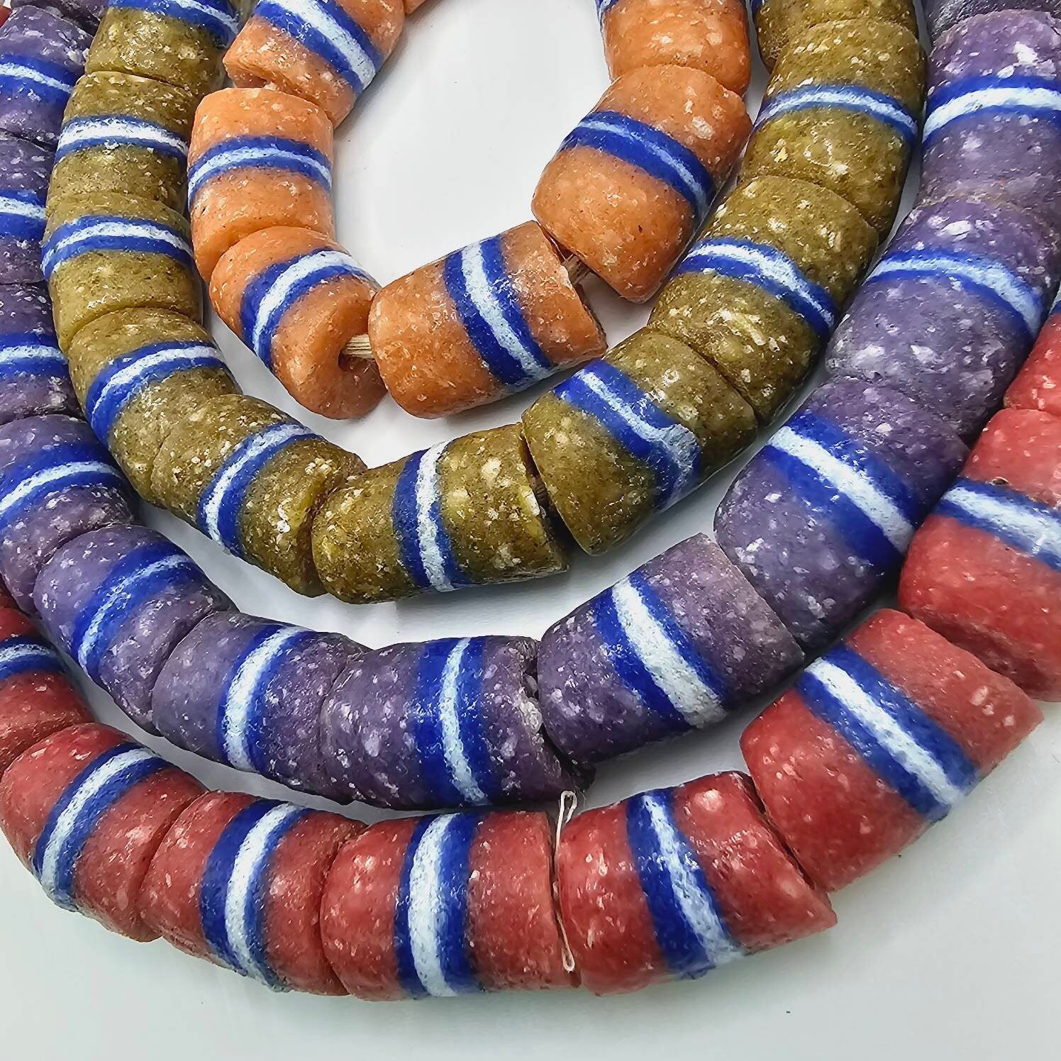 16 Glass Beads, Jewelry Making Beads