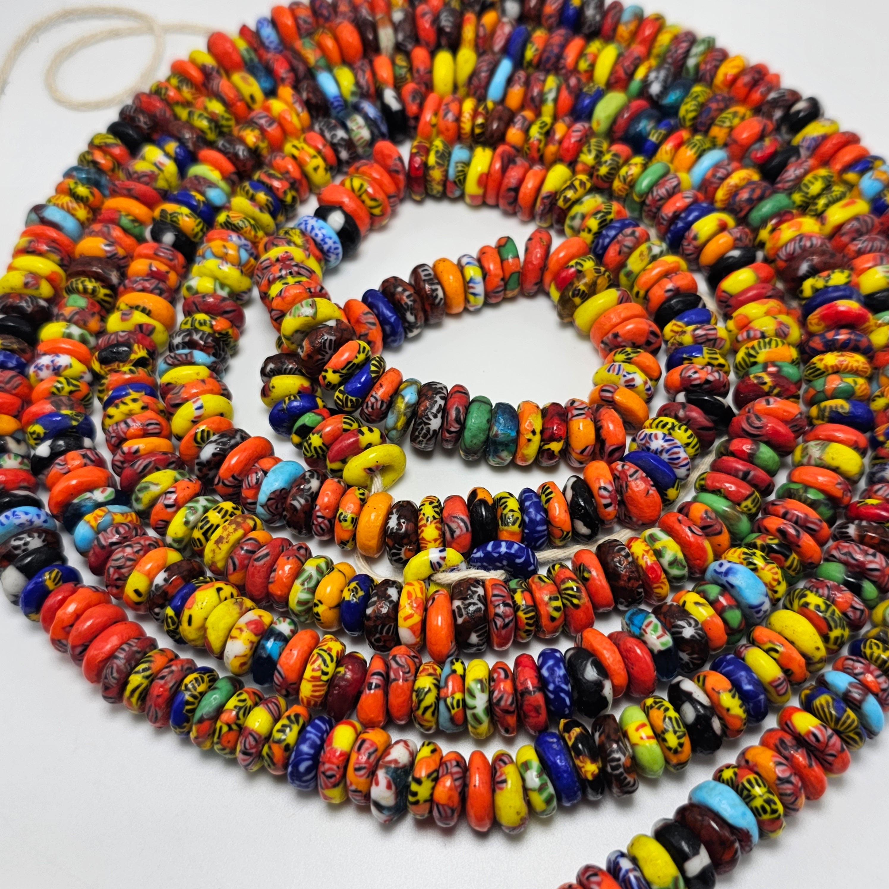 100+ Spacer Beads, Multicolored Beads, African Beads