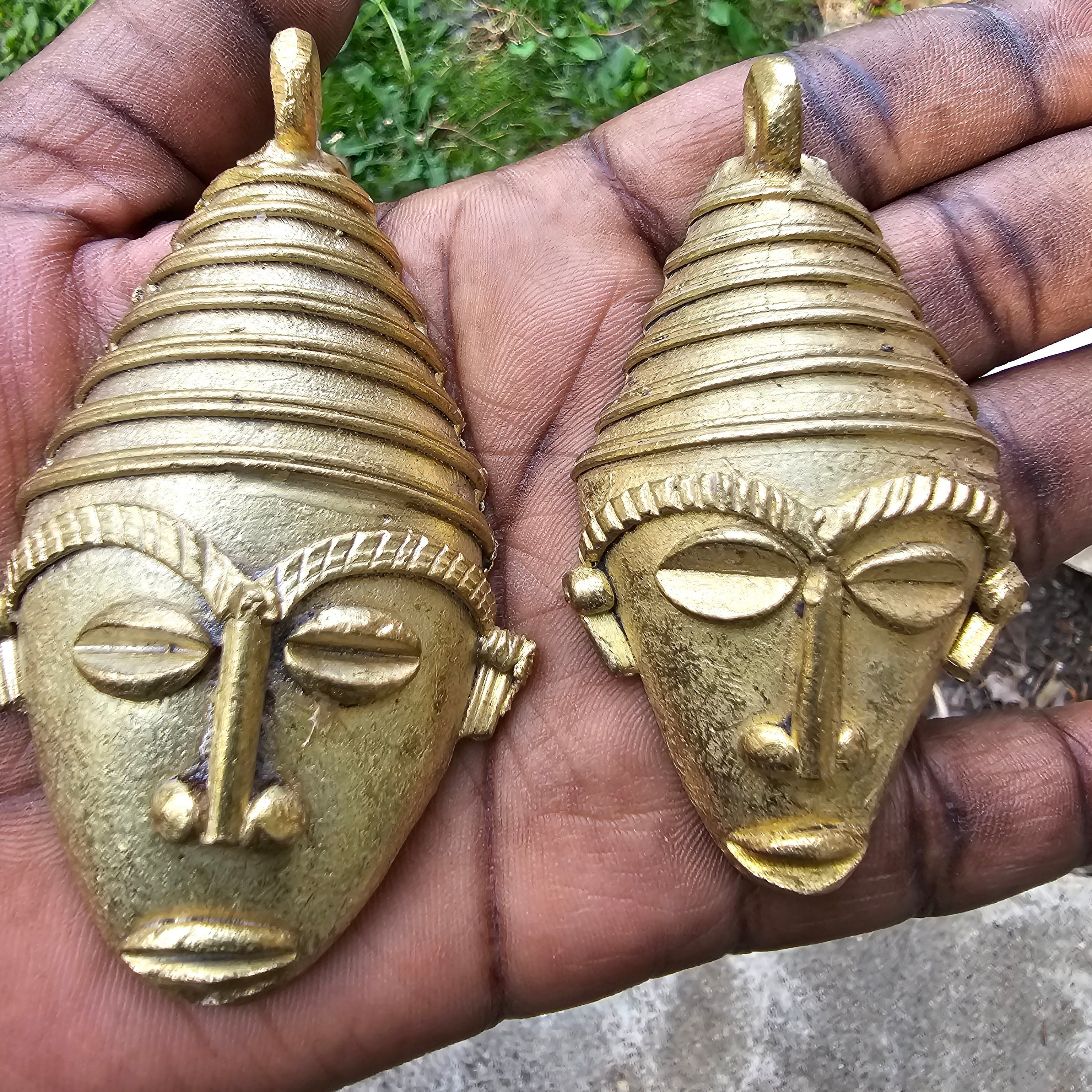 African Mask Pendant,