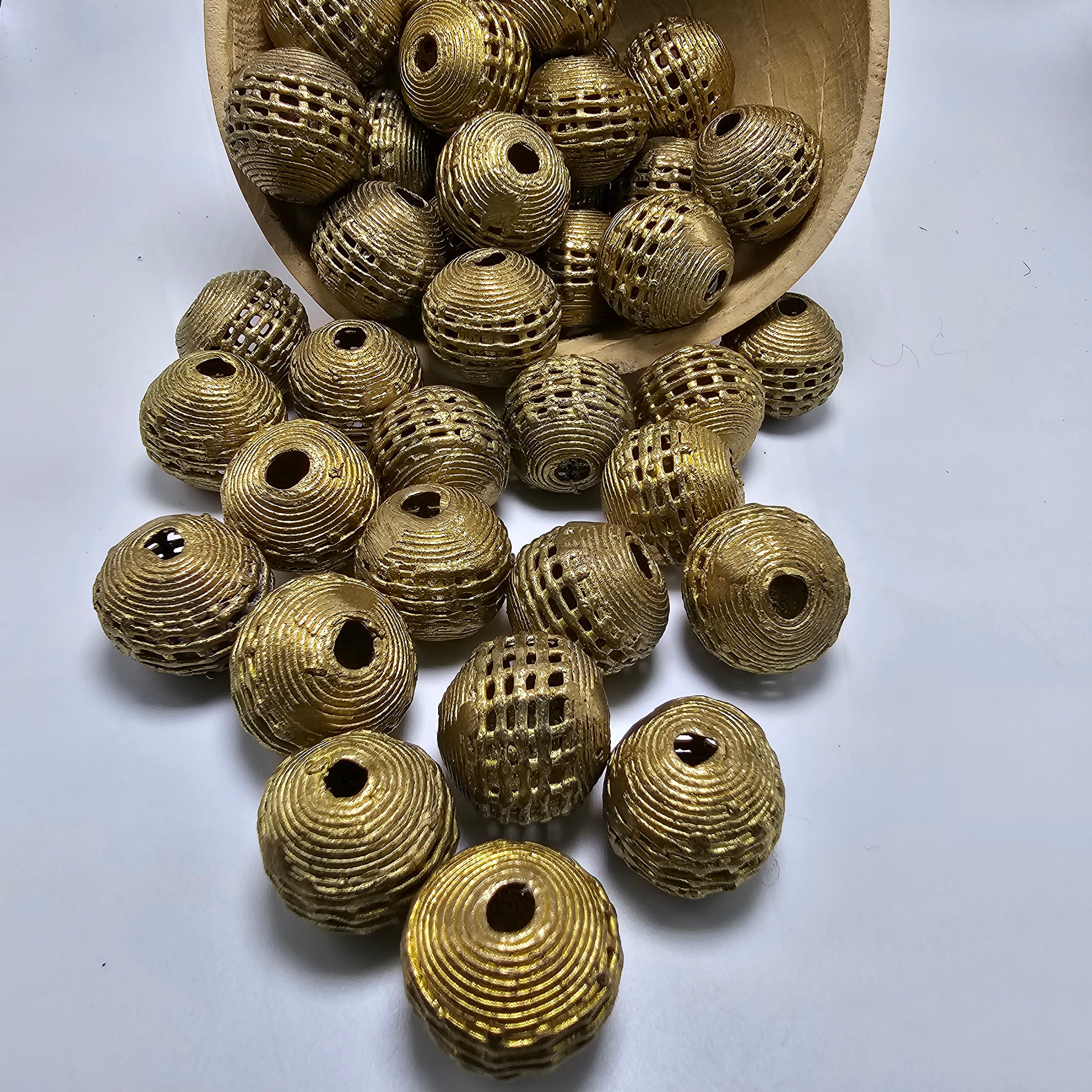 Netted Round African Beads, Jewelry Making