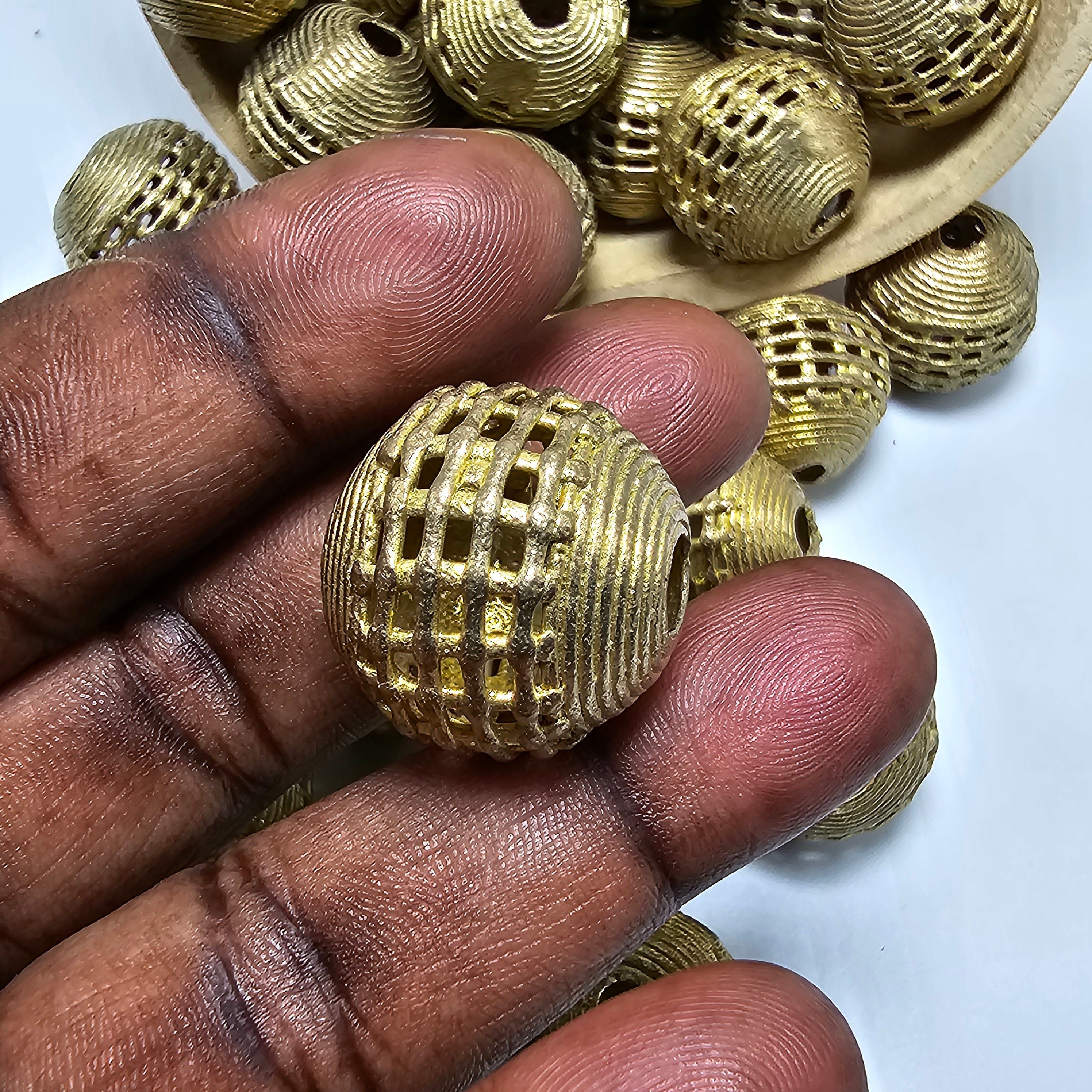 Netted Round African Beads, Jewelry Making