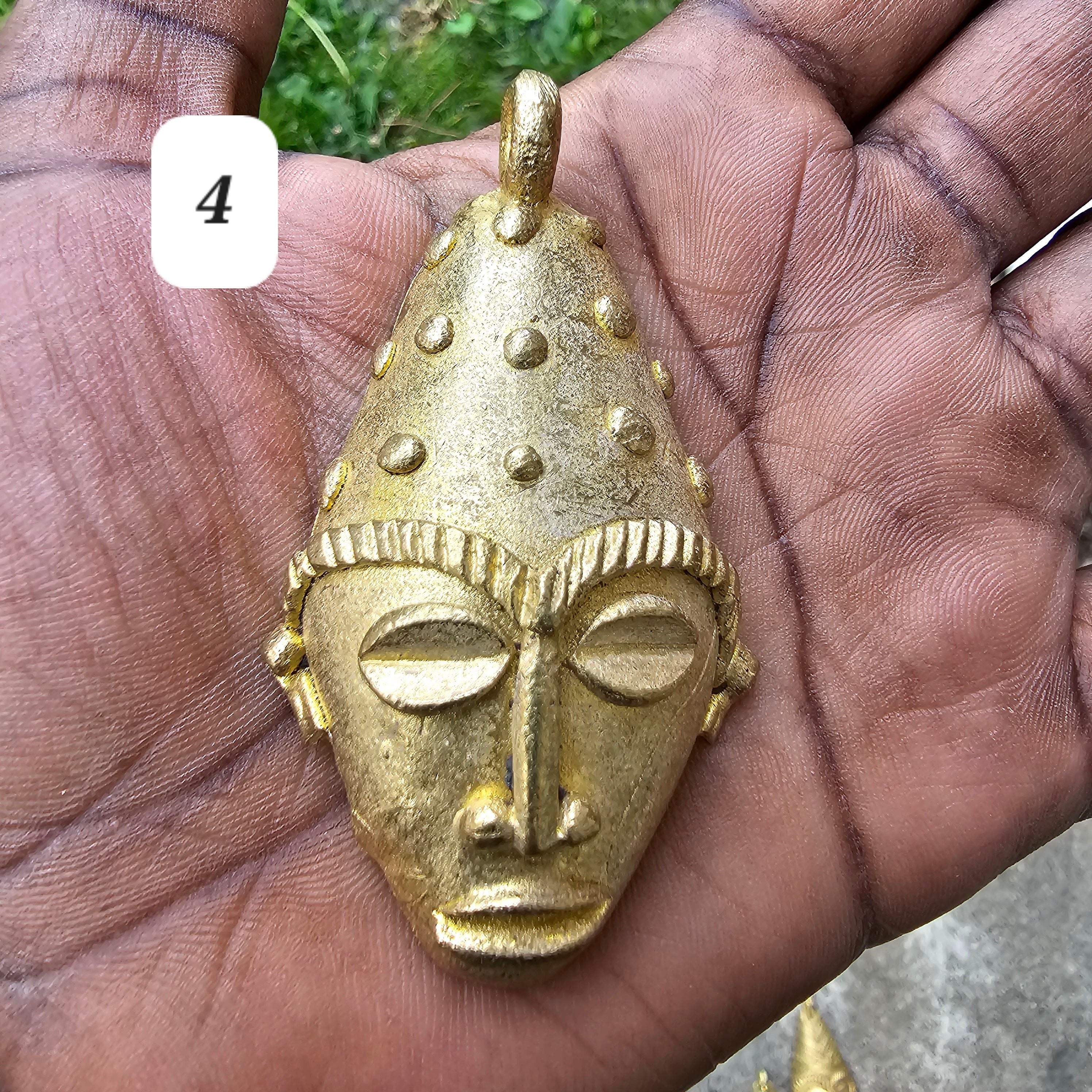 African Mask Pendant,