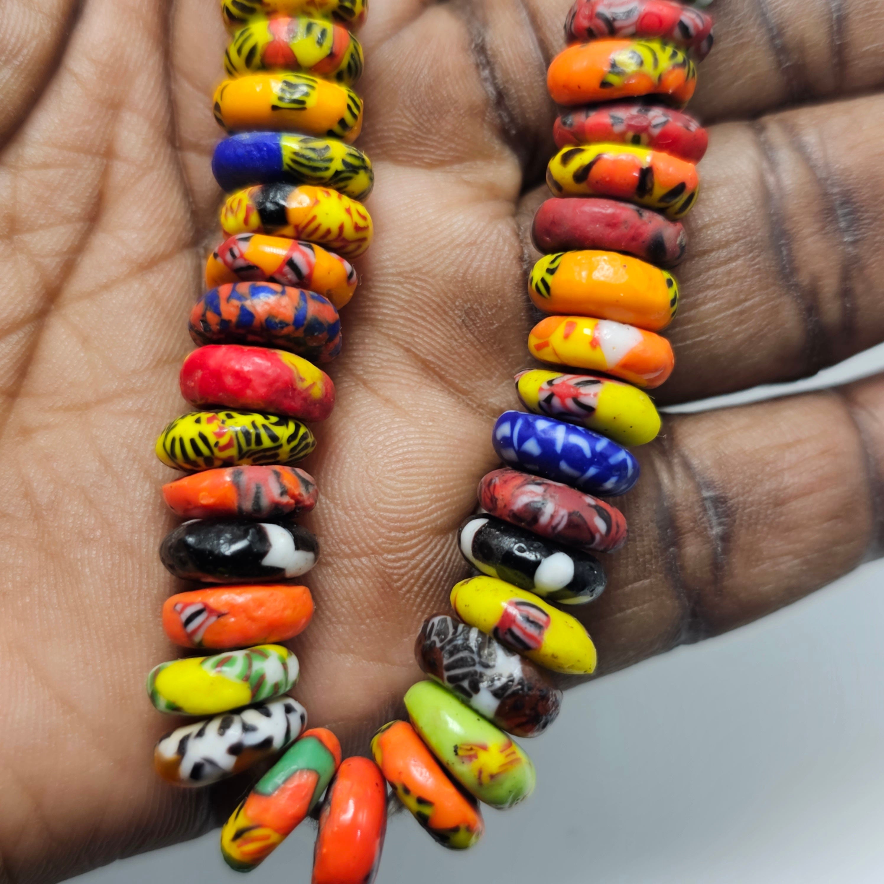 100+ Spacer Beads, Multicolored Beads, African Beads