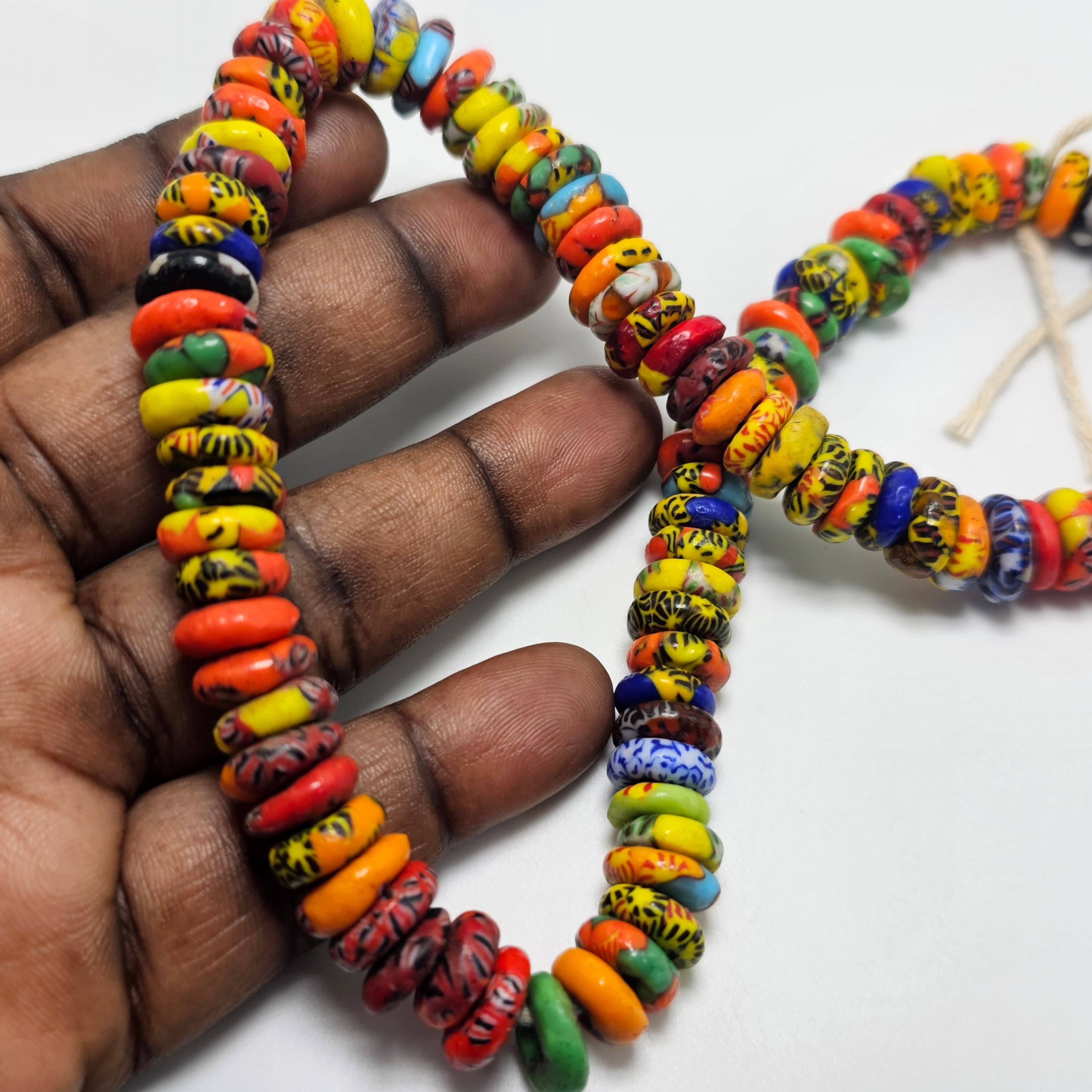 100+ Spacer Beads, Multicolored Beads, African Beads